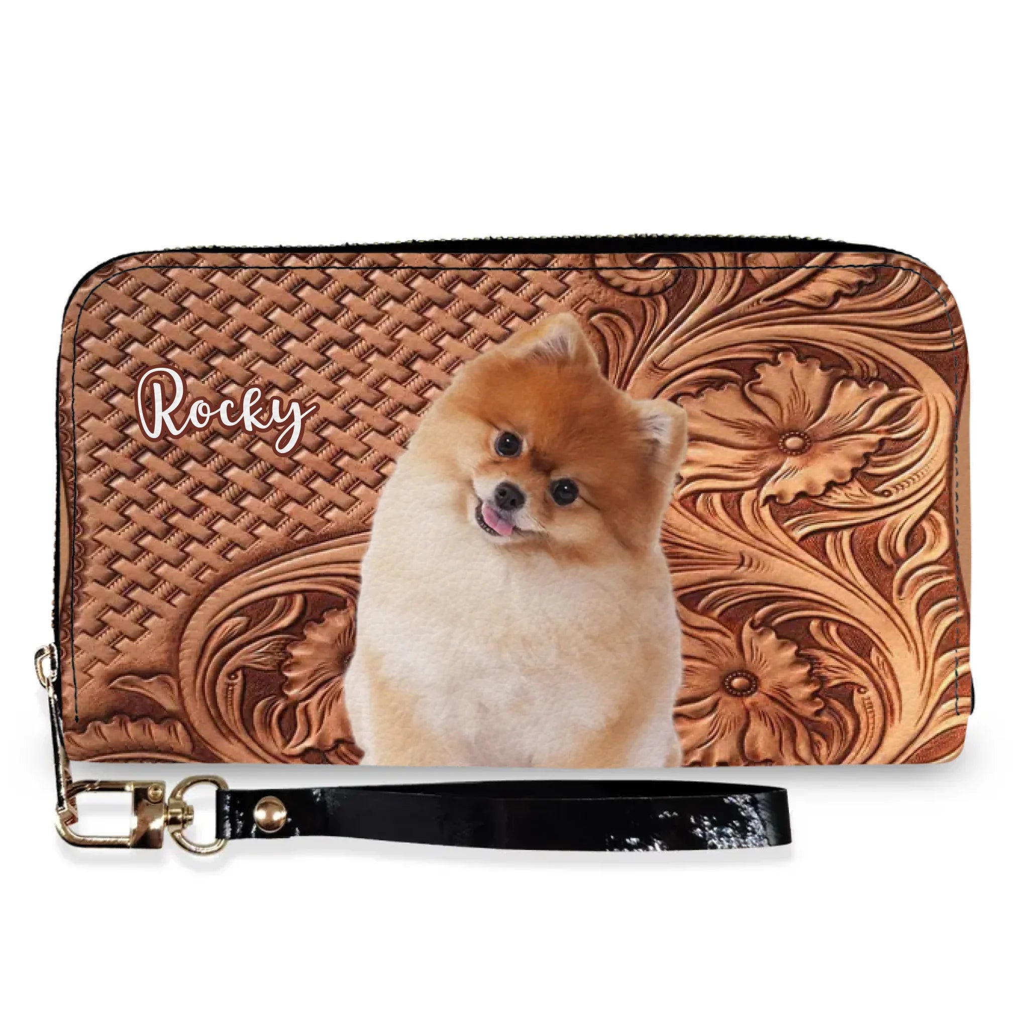 Custom Your Dog Photo - Personalized Leather Wallet, Gift For Dog Lovers, Dog Gift