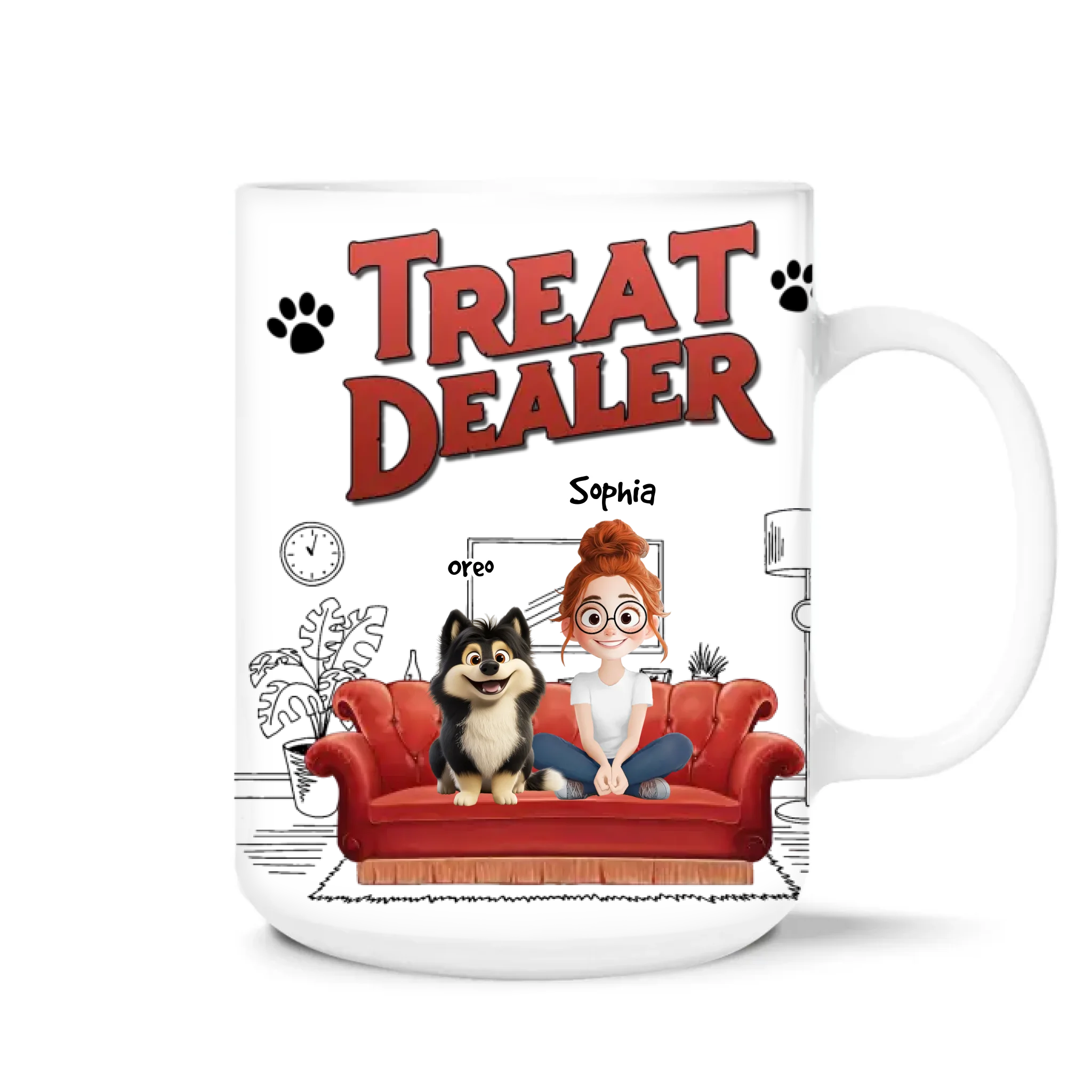 Treat Dealer Dog Parents - Personalized Mug, Gift For Dog Lovers, Dog Parents