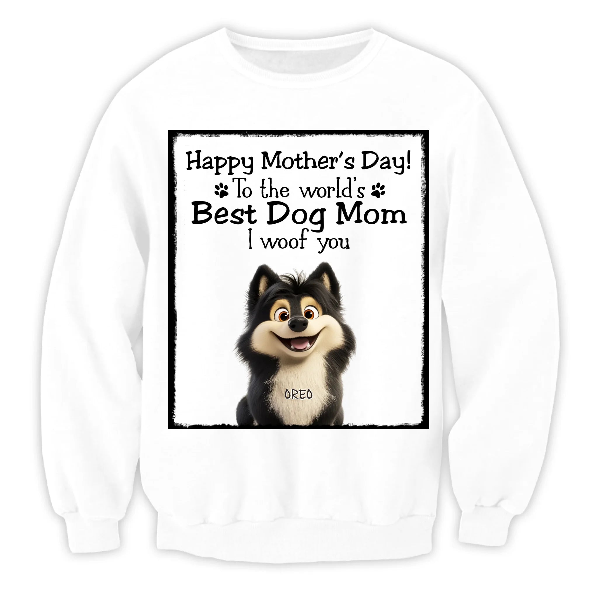 Happy Mother's Day To The Best Dog Mom - Personalized T-Shirt, Gift For Dog Lovers