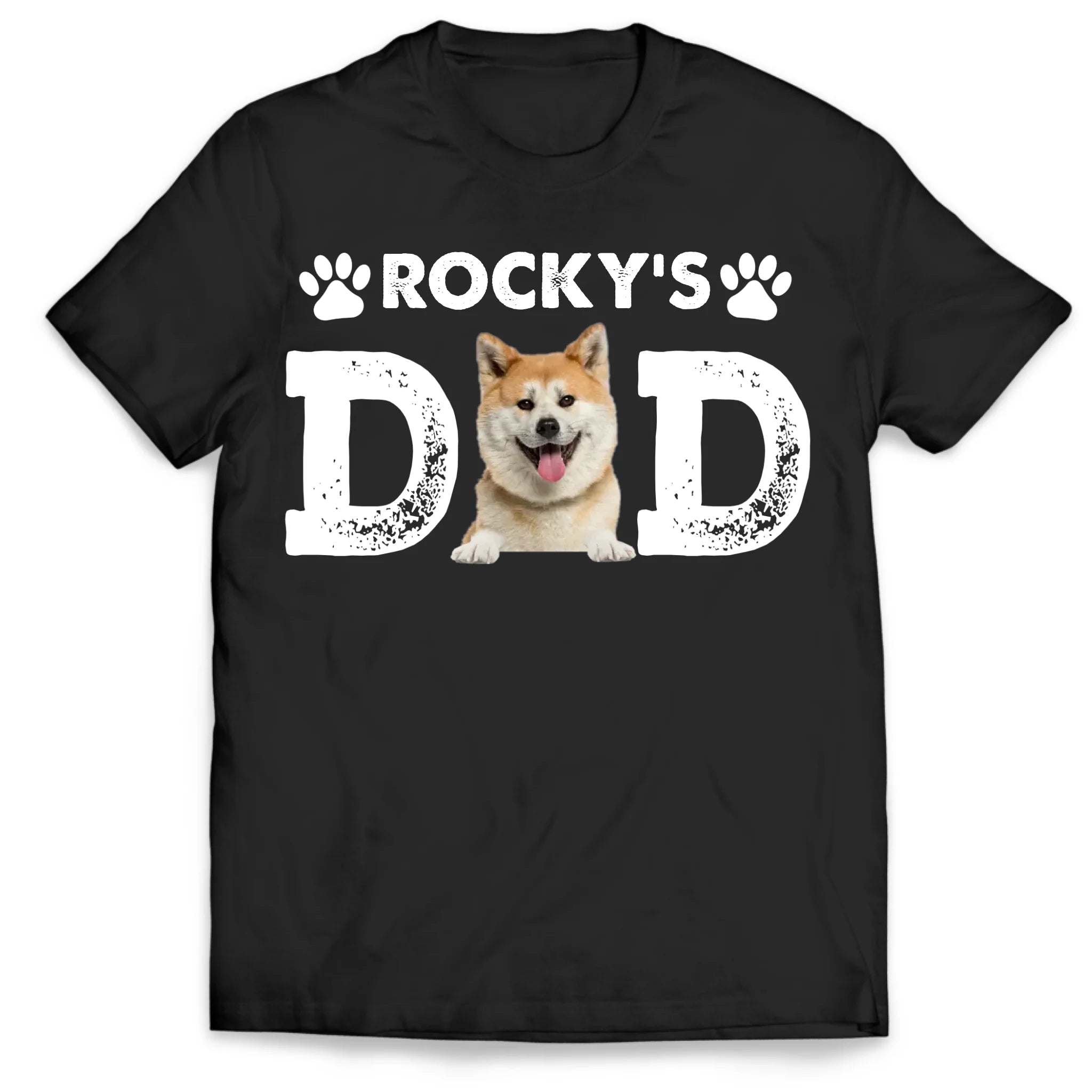 Custom Dog Dad - Personalized T-Shirt, Gift For Dog Dad