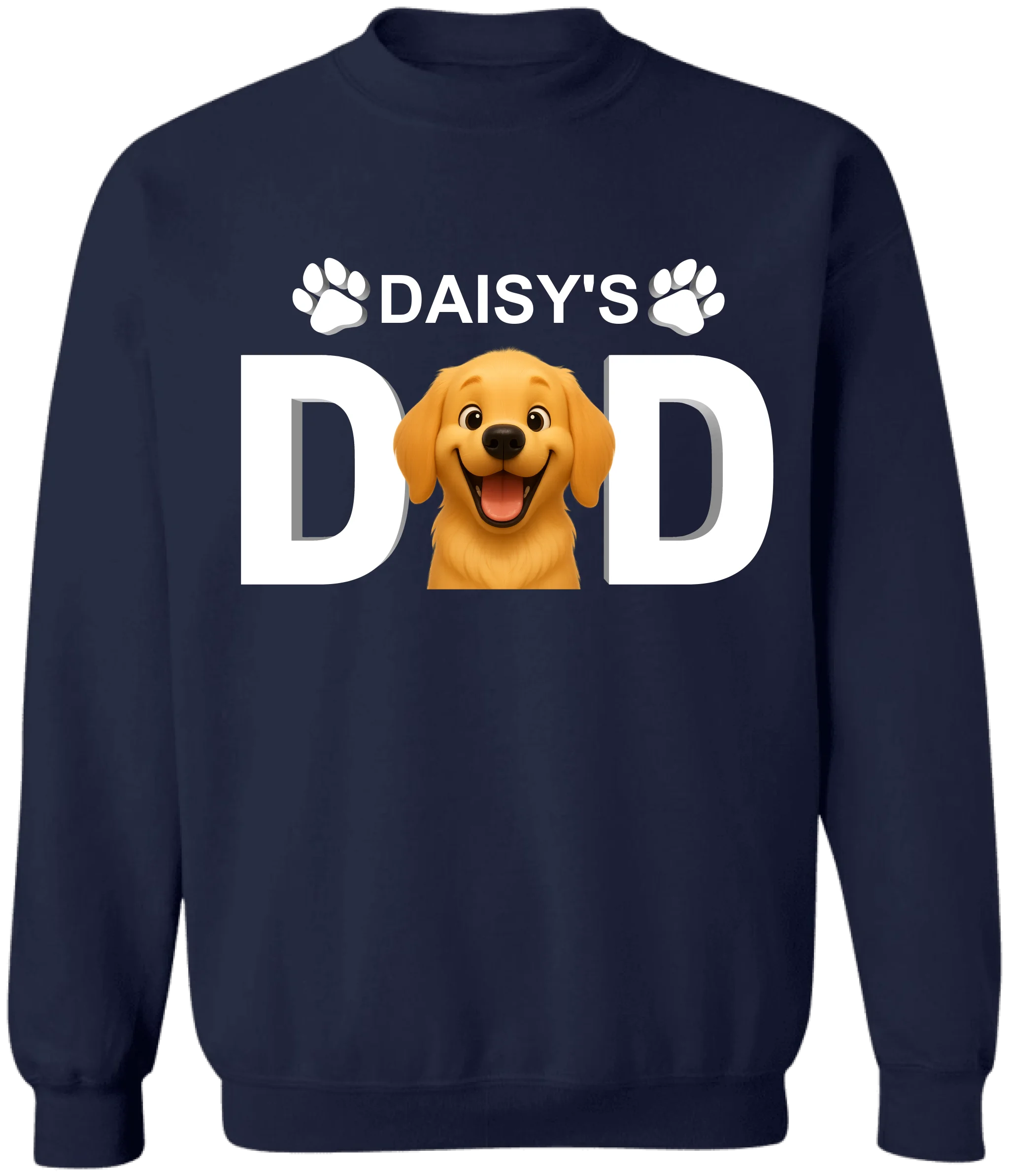 Dog Dad/Dog Mom - Personalized T-Shirt, Custom Dog Photo 3D Cartoon, Gift for Dog Lovers