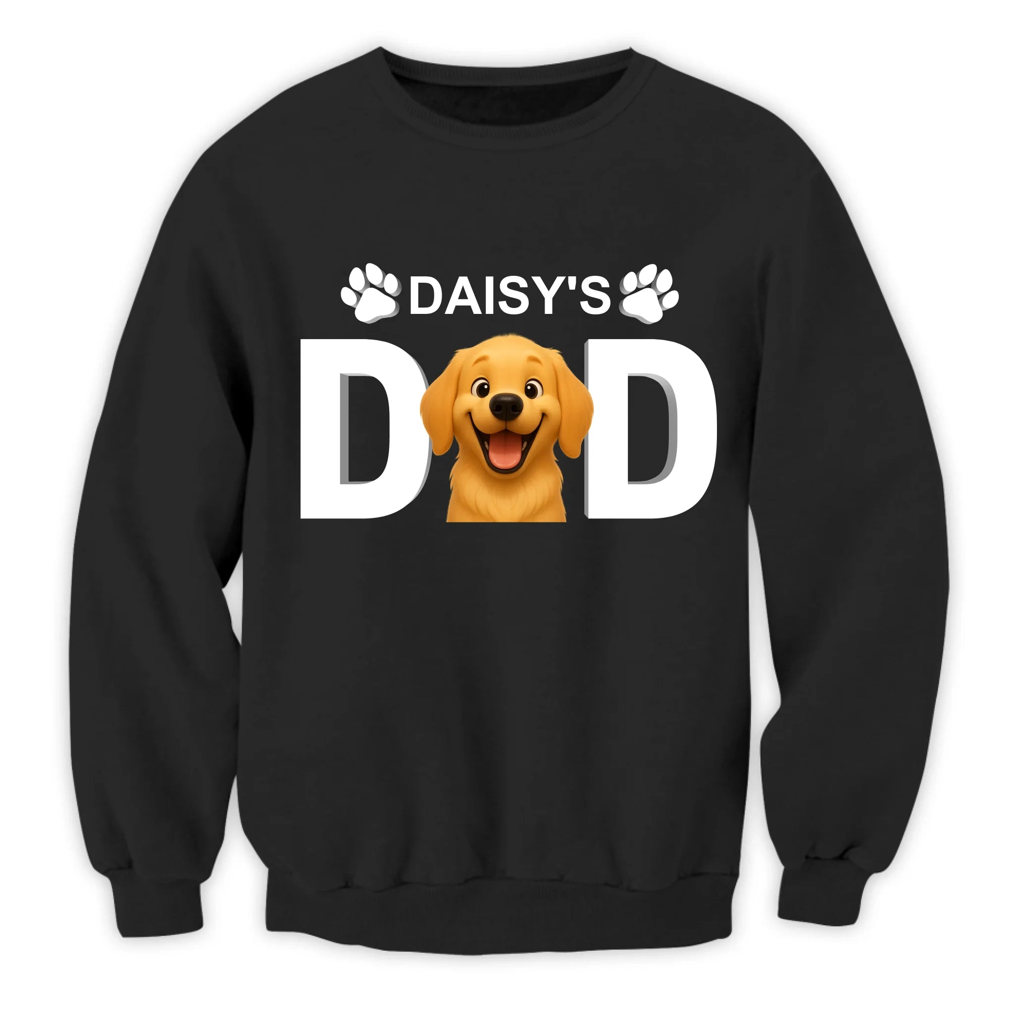 Dog Dad/Dog Mom - Personalized T-Shirt, Custom Dog Photo 3D Cartoon, Gift for Dog Lovers
