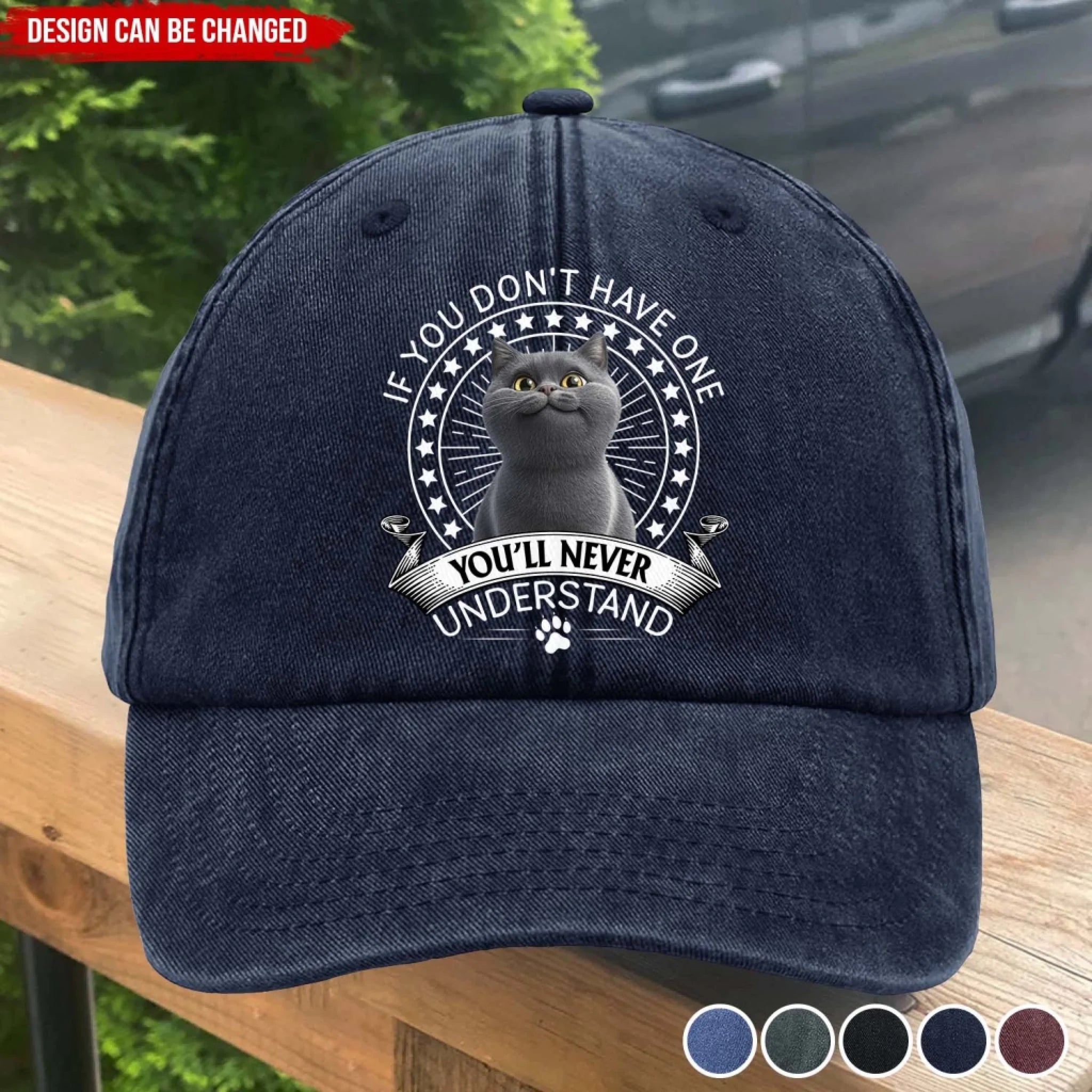 If You Don't Have One You'll Never Understand - Personalized Vintage Washed Denim Baseball Cap