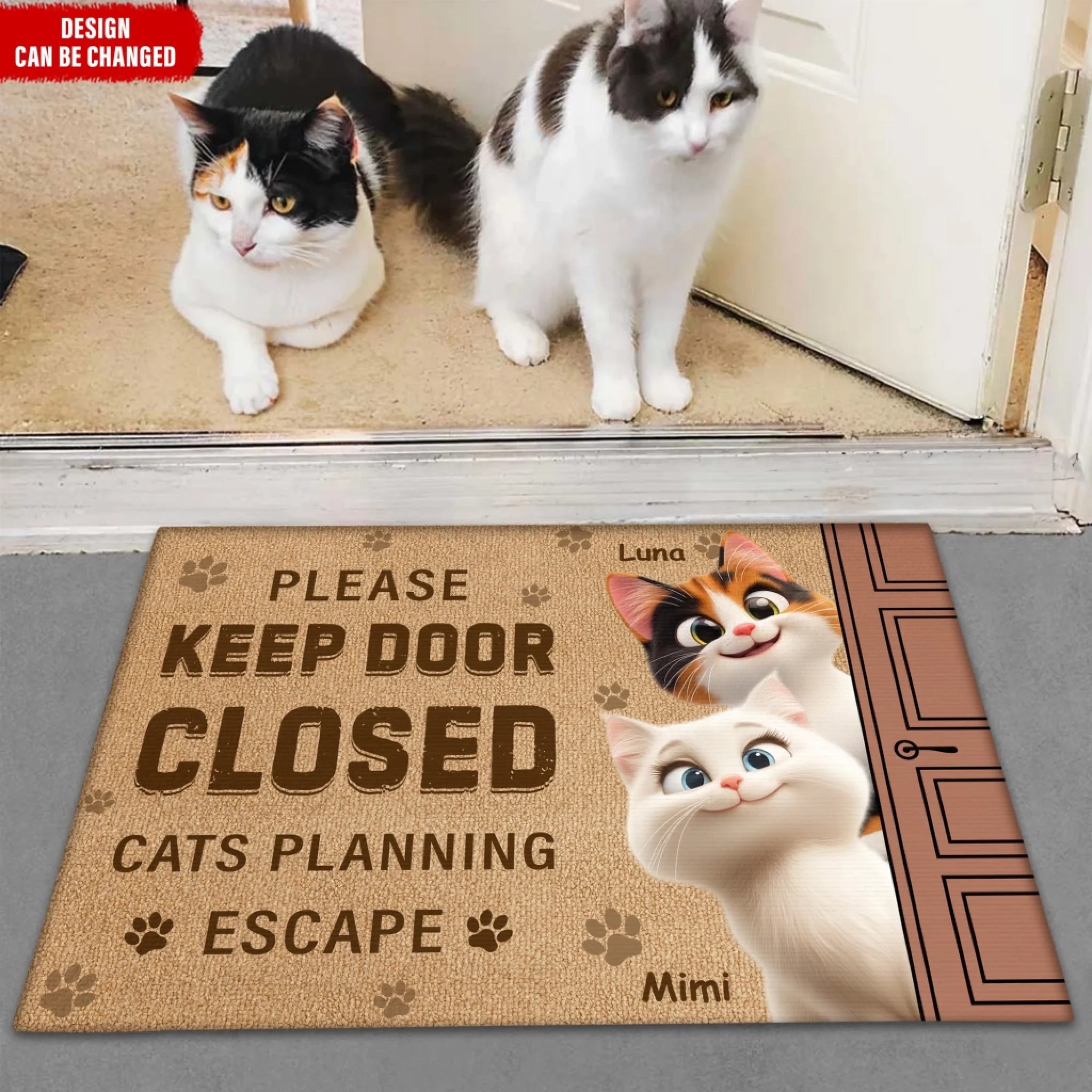 Please Keep Door Closed Cats Planning Escape mk ads