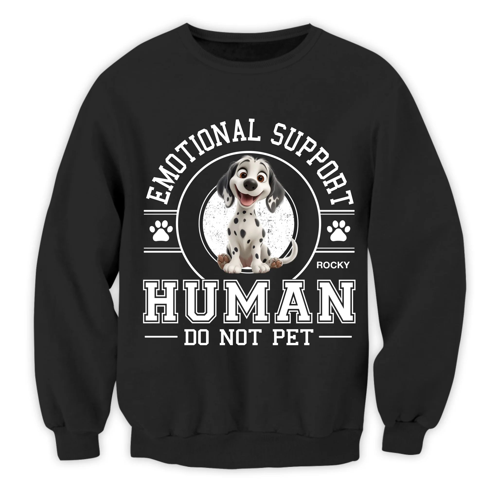 Emotional Support Human - Personalized T-Shirt, Gift For Dog Lovers