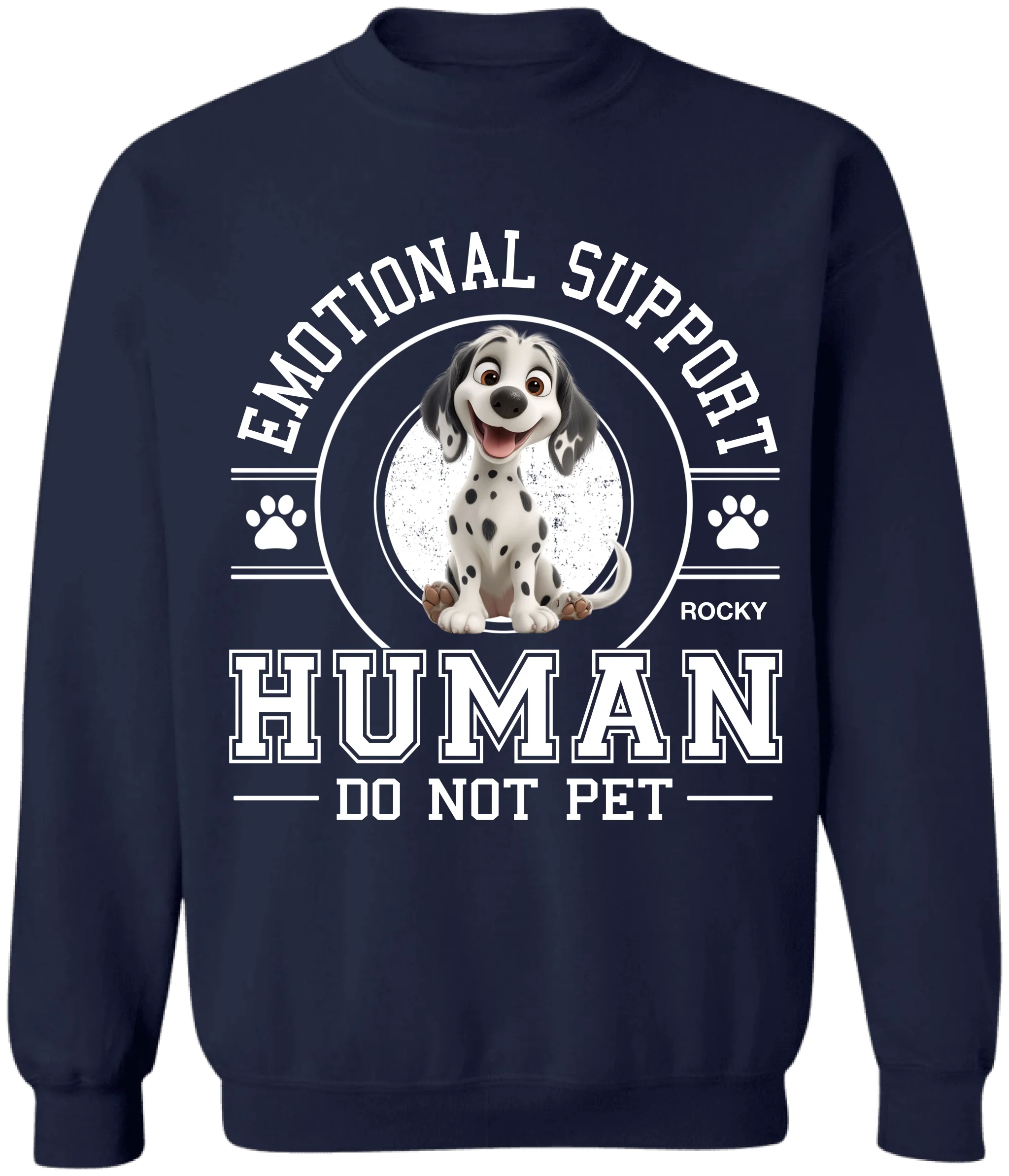 Emotional Support Human - Personalized T-Shirt, Gift For Dog Lovers