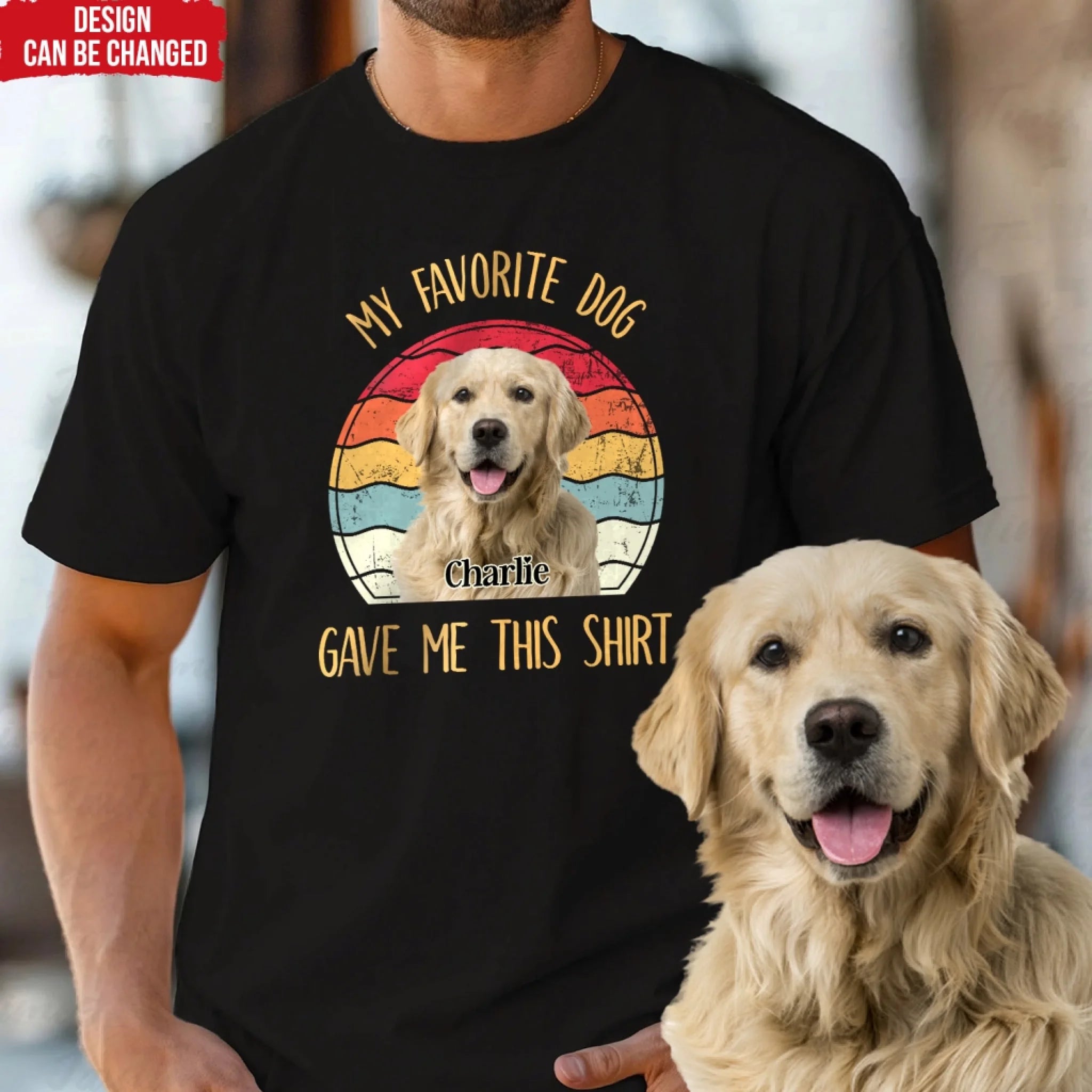 My Favorite Dog Gave Me This Shirt - Personalized T-Shirt, Funny Dog Gift