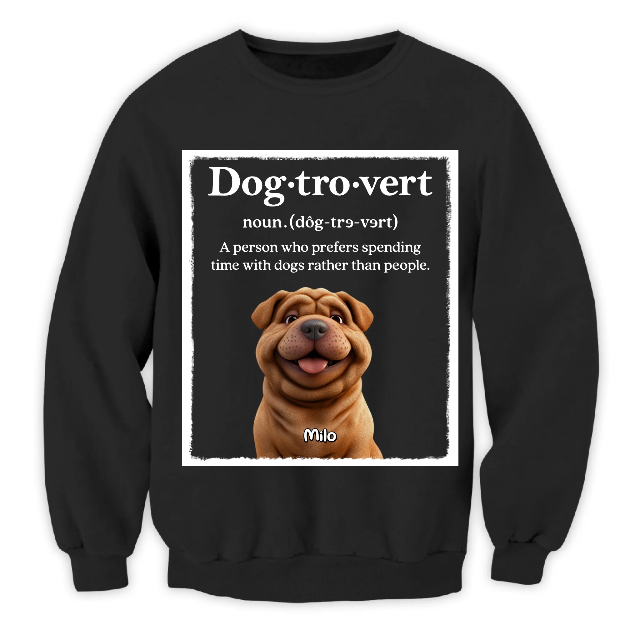 Dog-tro-vert - Personalized T-Shirt, Gift For Dog Lovers