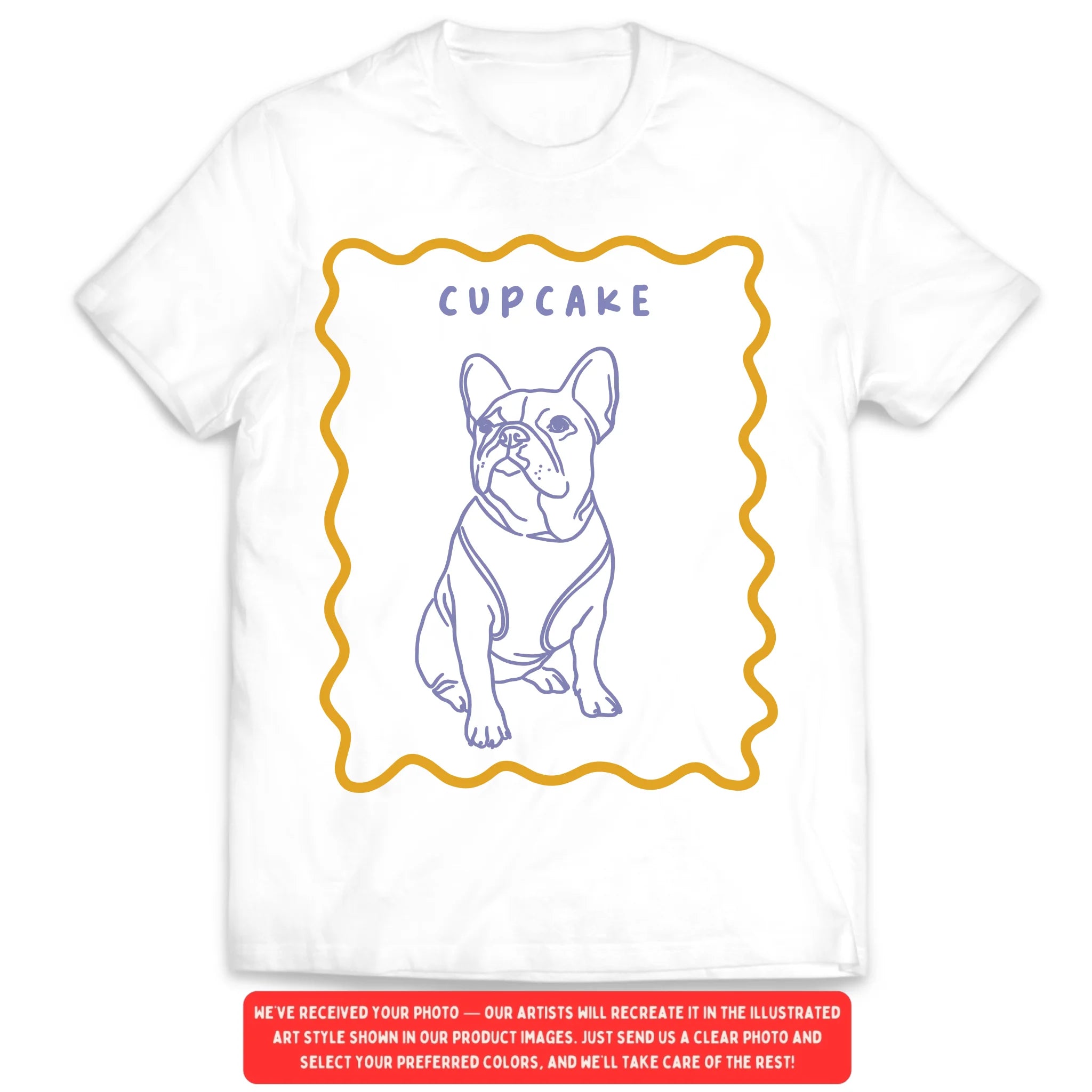 Retro Pet Portrait - Personalized T-Shirt, Gift for Pet Owner, Dog/Cat Lovers Gift, Pet Summer Vibes Tee