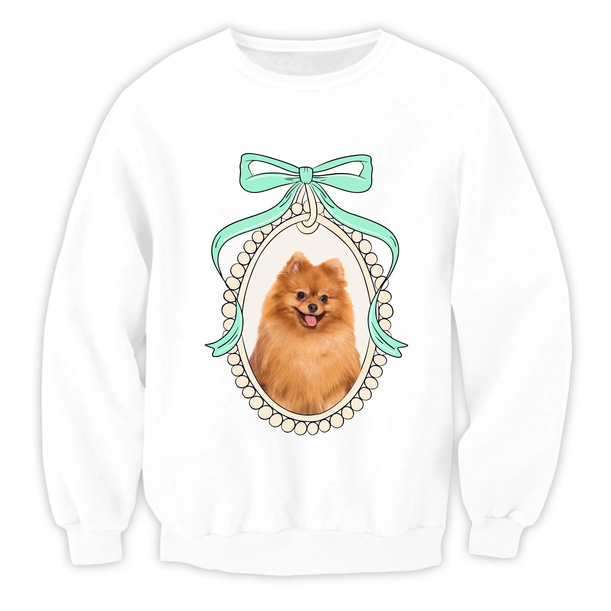 Retro Coquette Custom Pet Portrait - Personalized T-Shirt, Princess Inspired, Dog Mom Gift