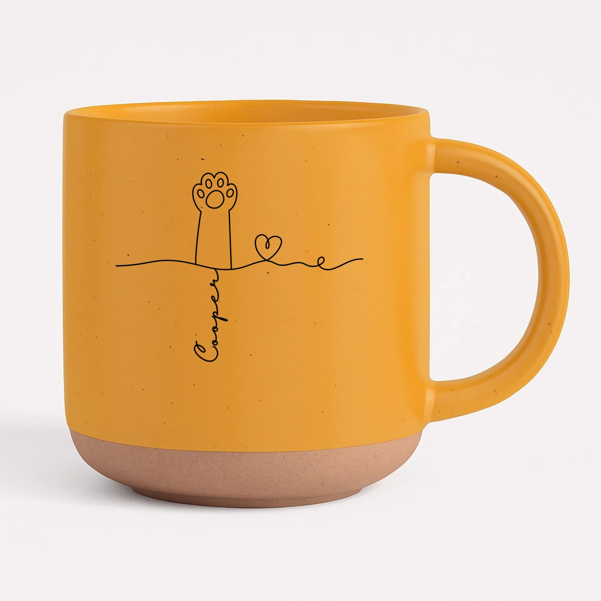 Pottery Mug - yellow