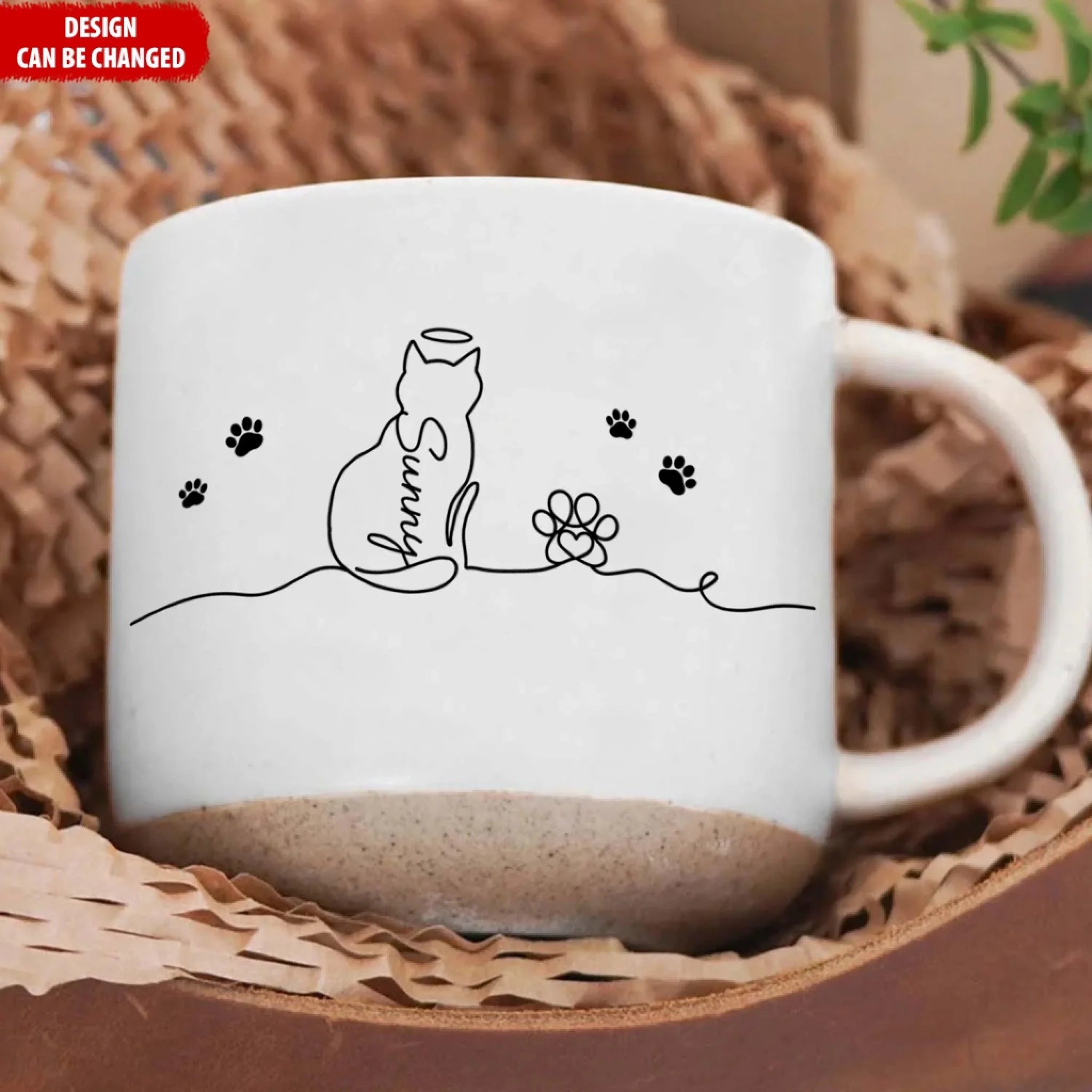 Custom Gift For Cat Lover, Cat Line Art mk ads 1