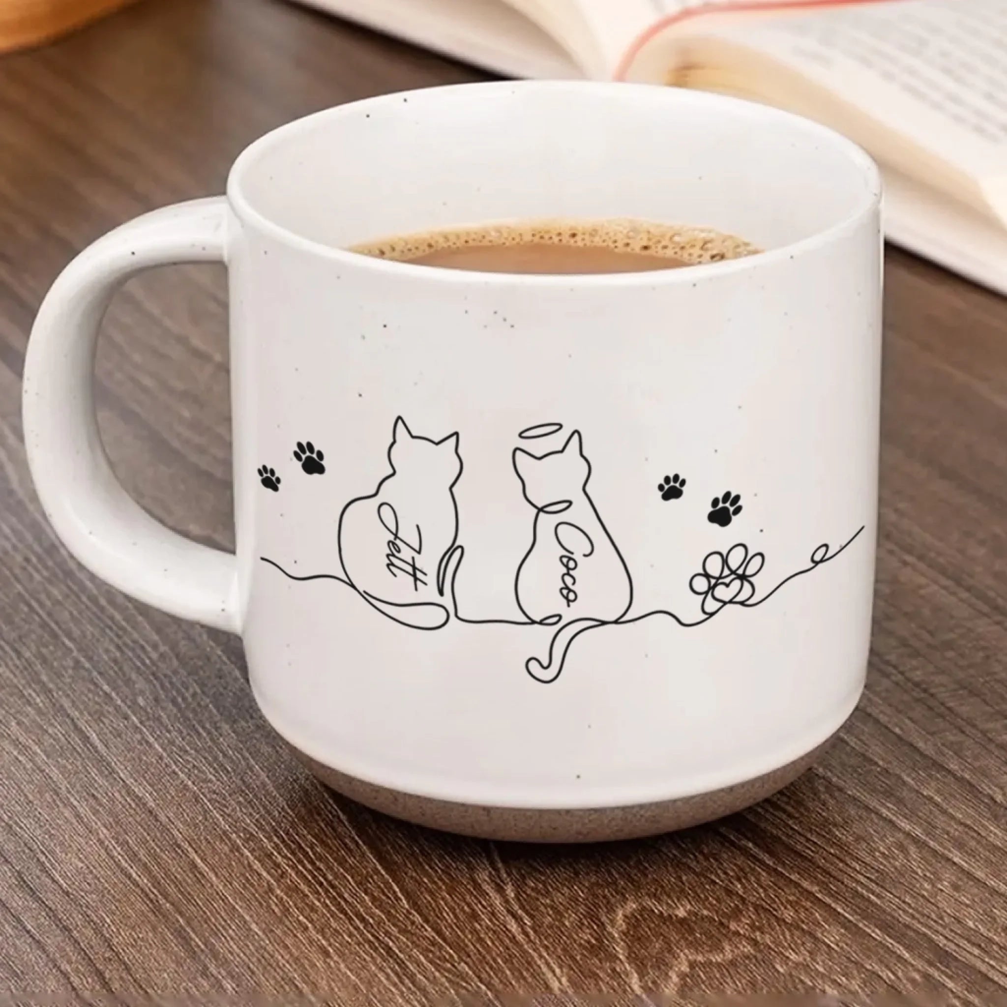 Custom Gift For Cat Lover, Cat Line Art mk 5