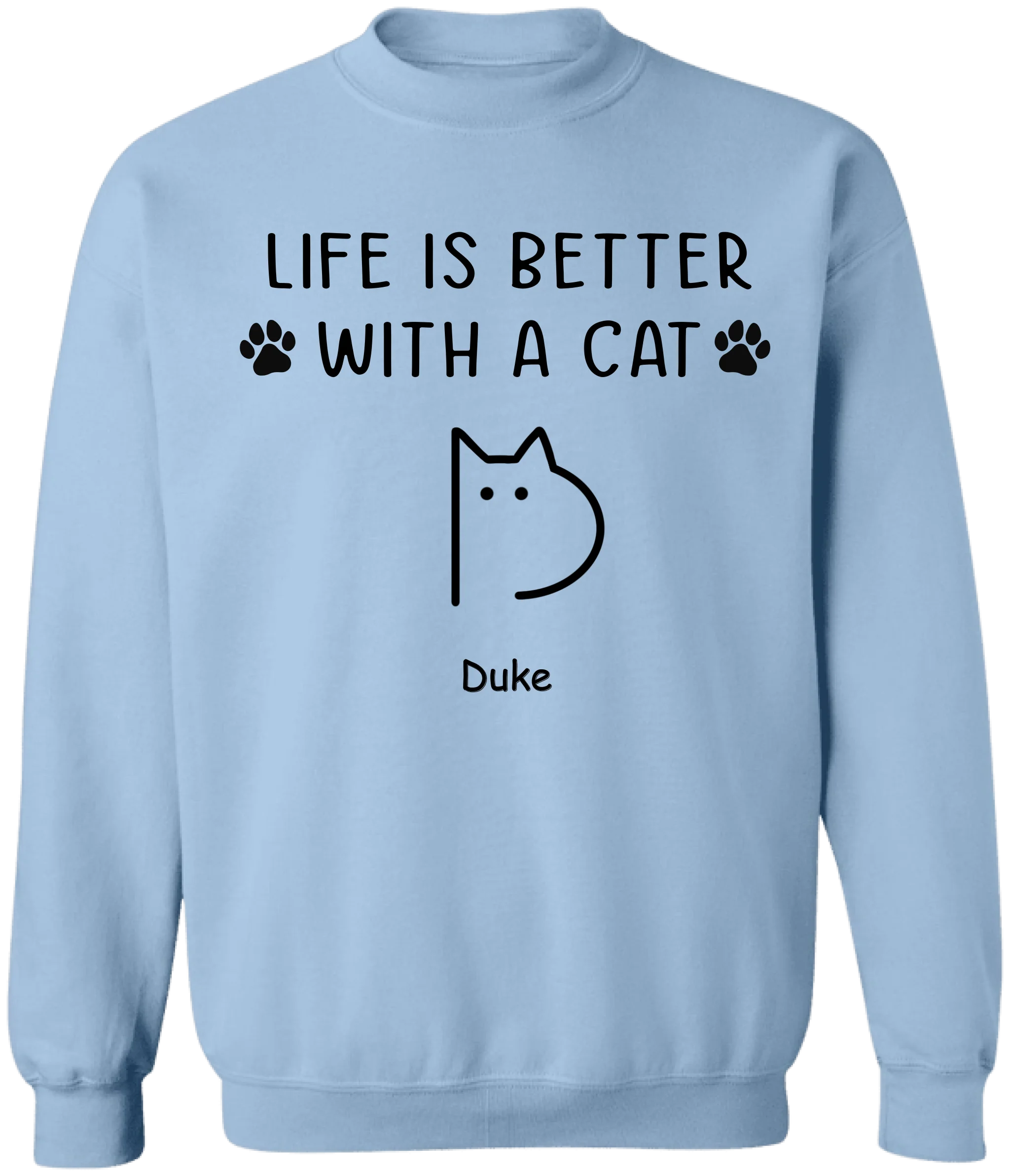 Life Is Better With Cats - Personalized T-Shirt, Gift For Cat Lovers, Cat Mom, Cat Lady