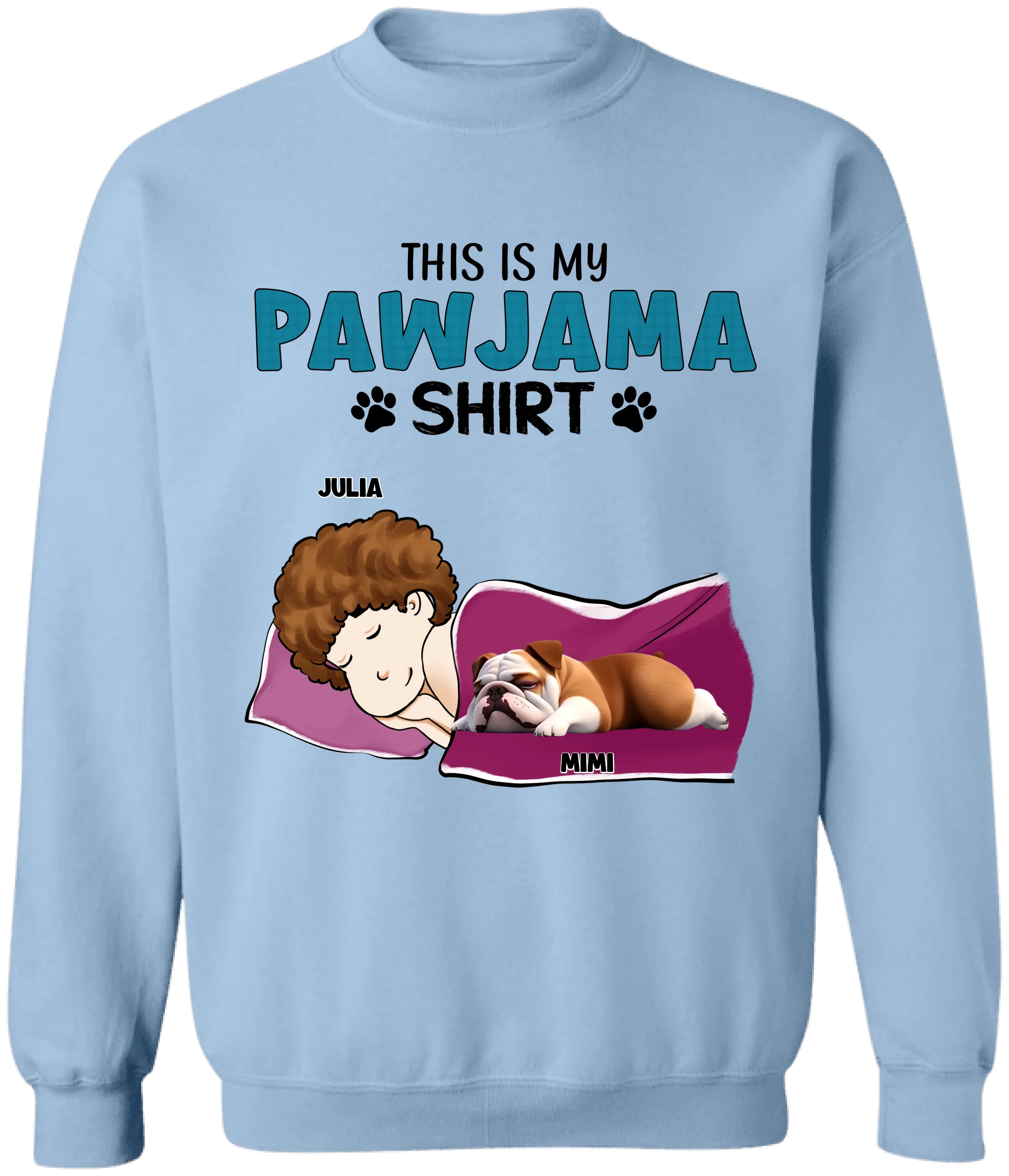 This Is My Pawjama Shirt - Personalized T-Shirt, Dog Lover Shirt, Gift For Pet Owner