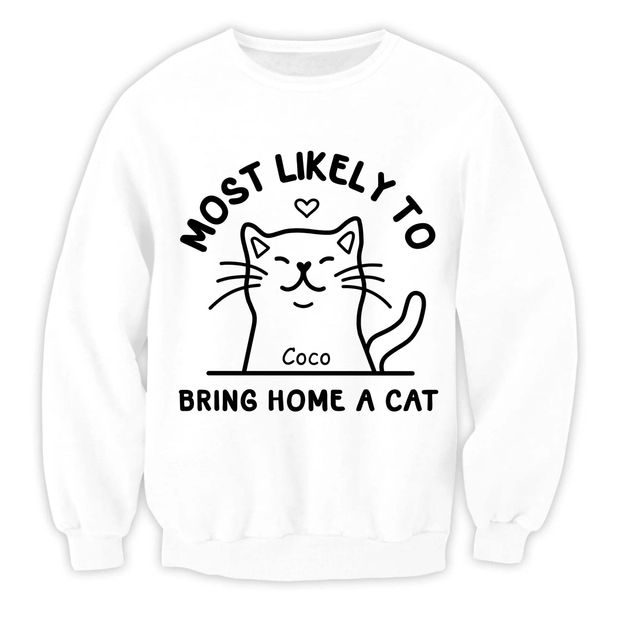 Most Likely To Bring Home A Cat - Personalized T-Shirt, Gift For Cat Lover