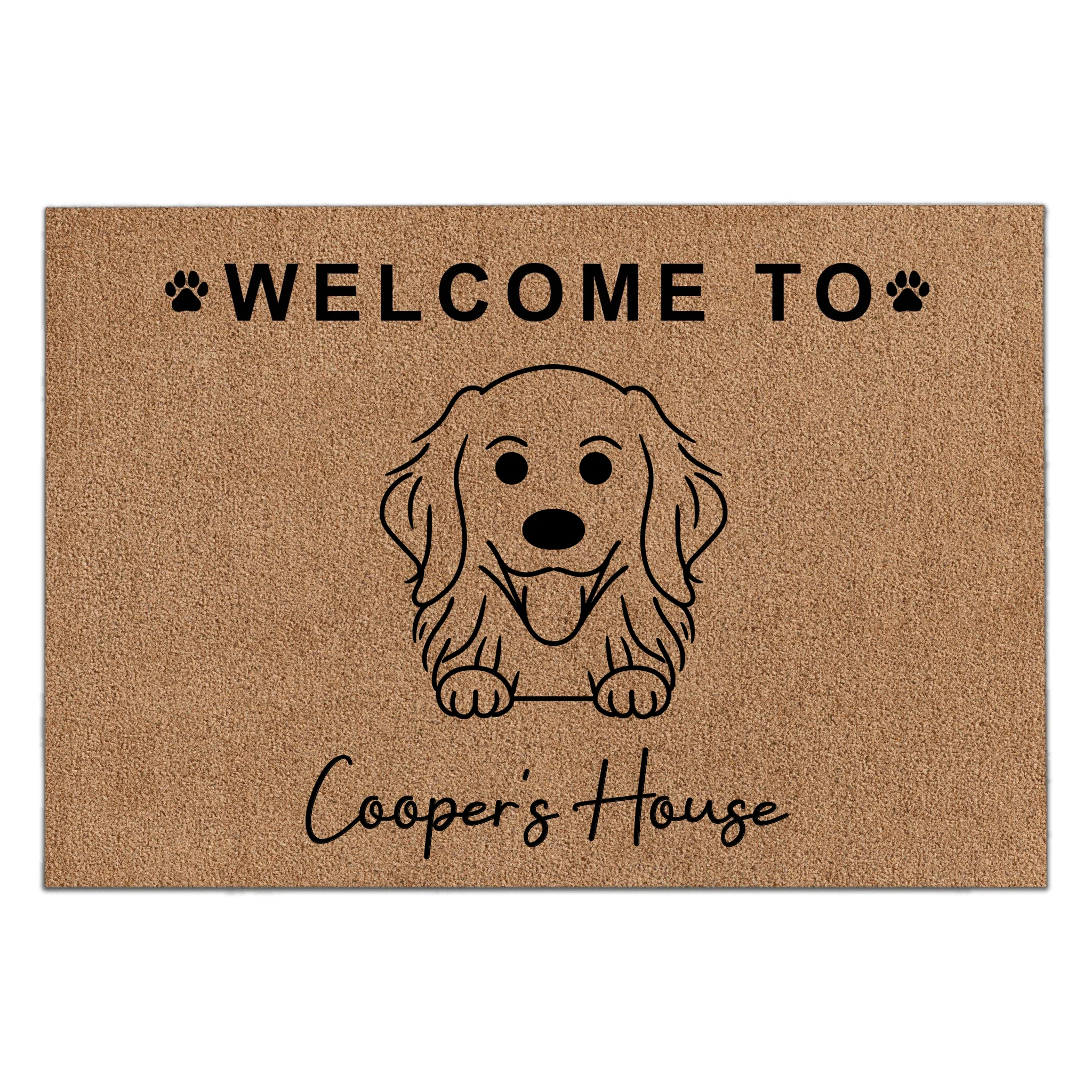 Welcome To Dogs House - Personalized Doormat, Gift For Dog Lover