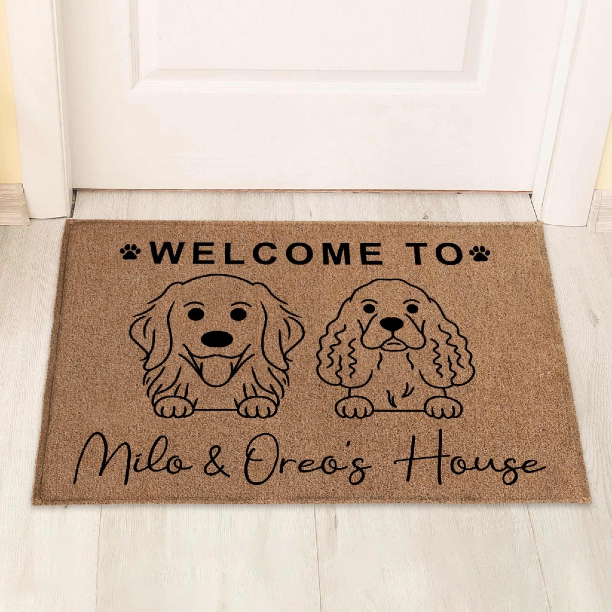 Welcome To Dogs House - Personalized Doormat, Gift For Dog Lover