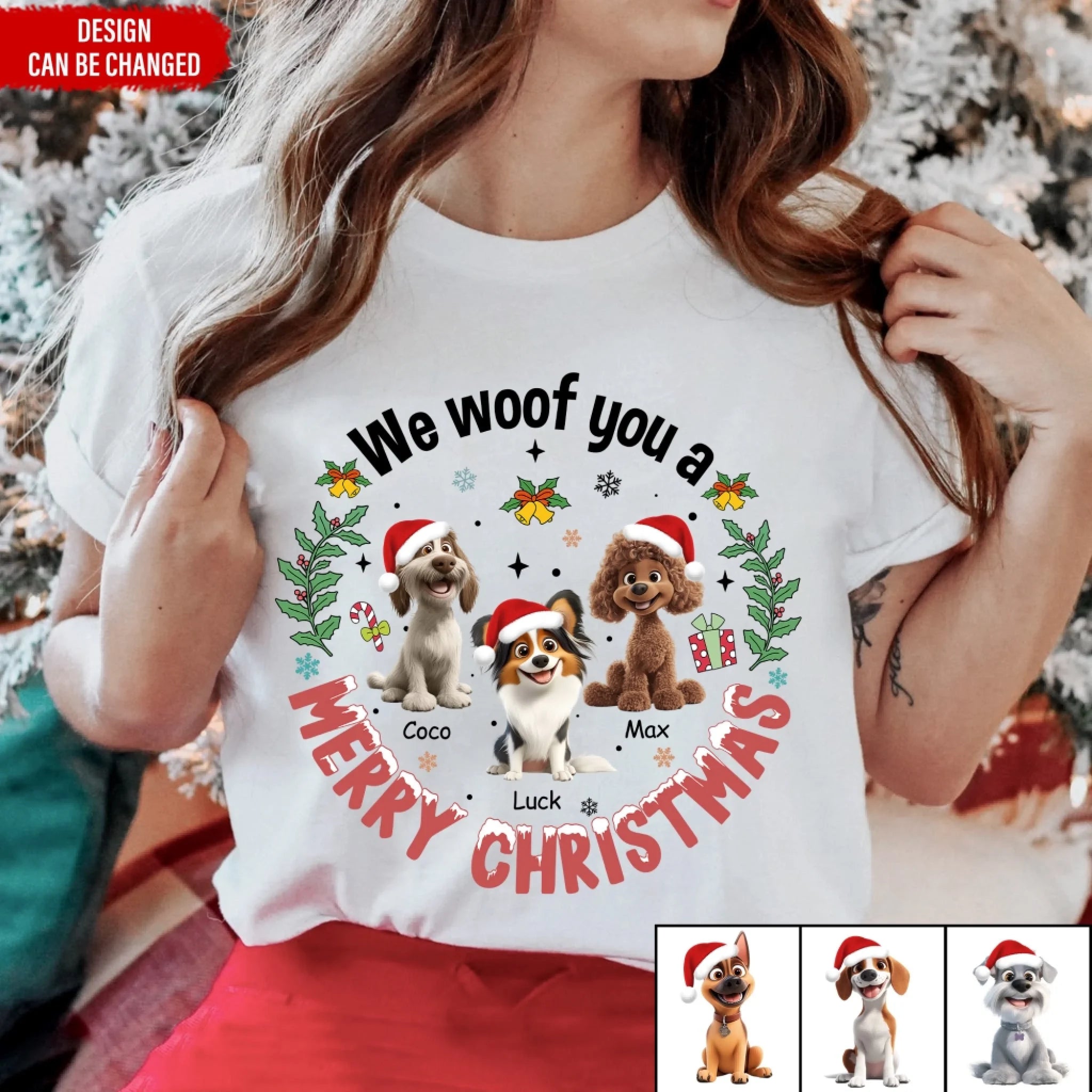 I Woof You A Merry Christmas mk ads