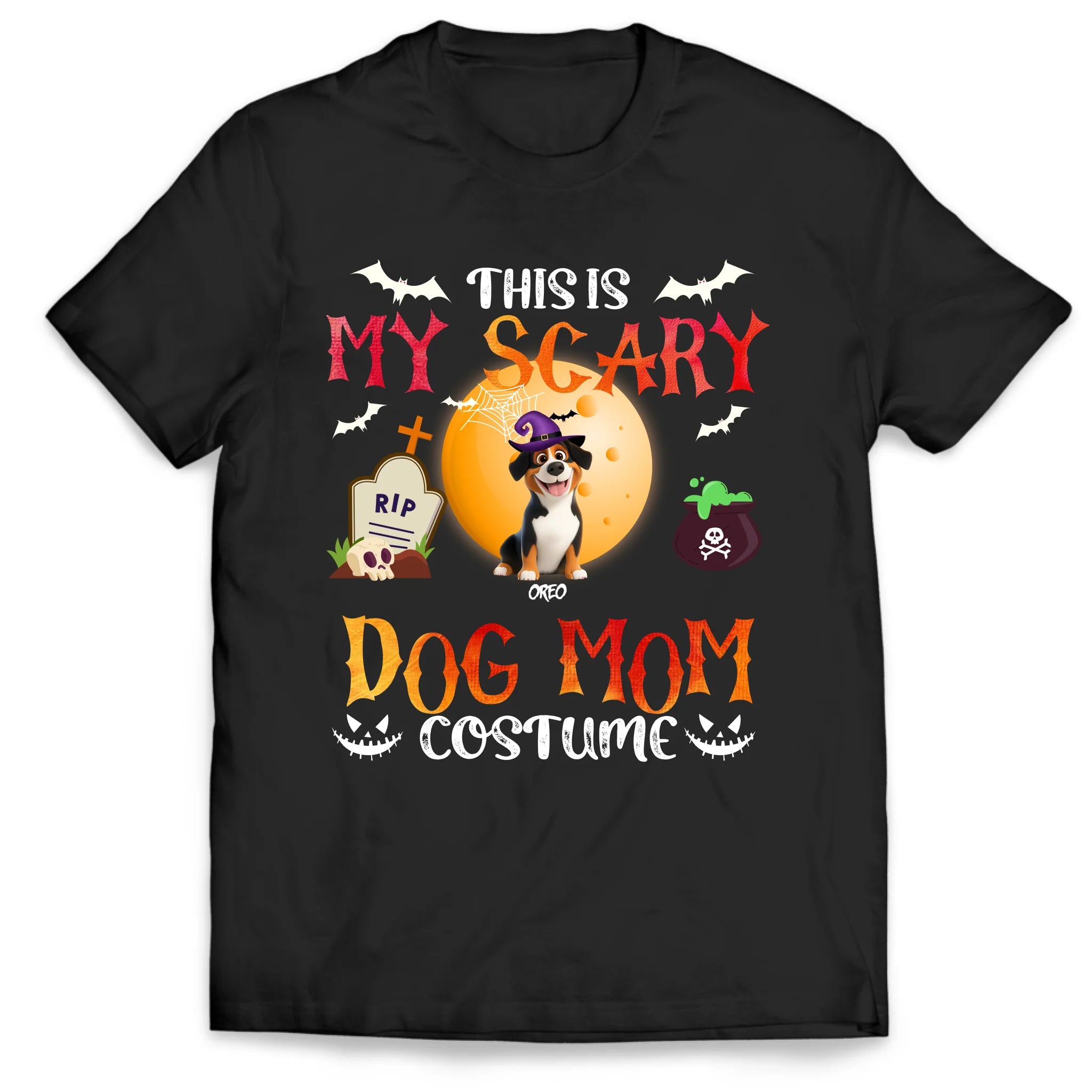 This Is My Dog Mom Costume - Personalized T-Shirt, Halloween Gift For Dog Lovers