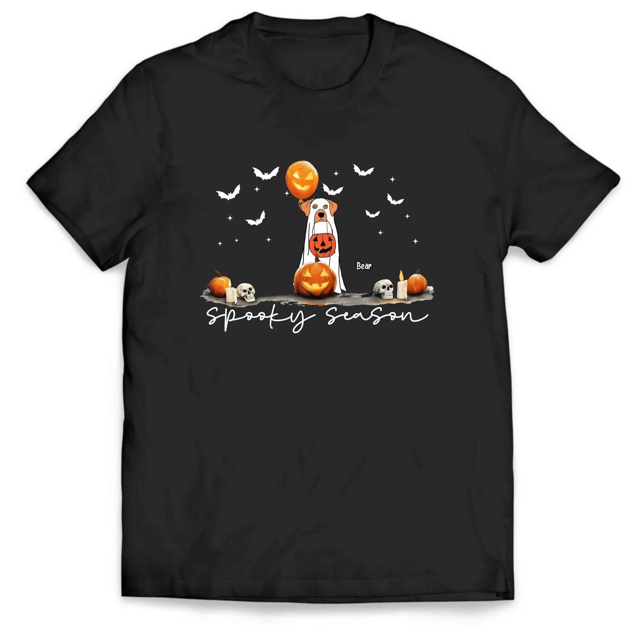 Dog Spooky Season - Personalized T-Shirt, Halloween Gift For Dog Lovers