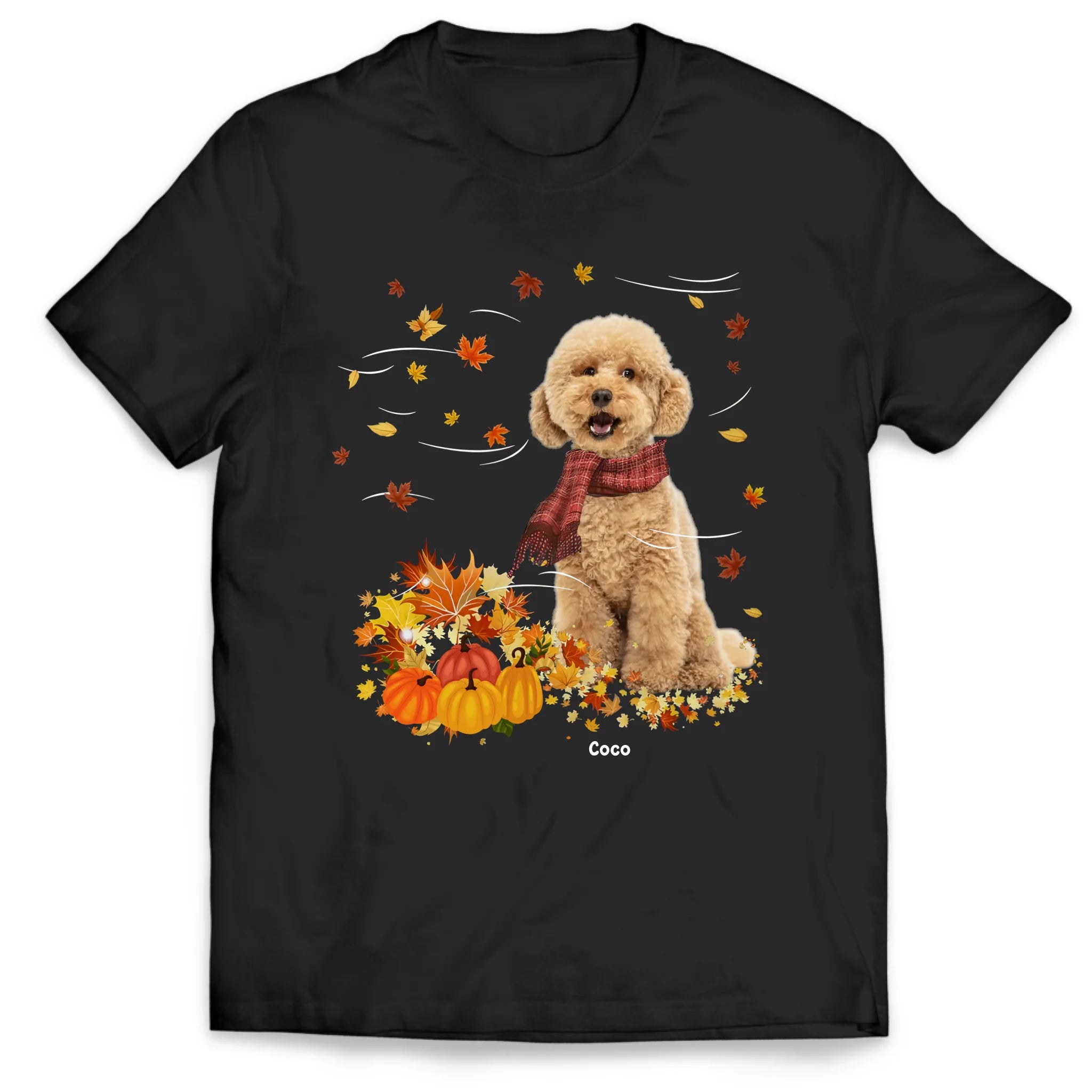 Autumn Dog - Personalized T-Shirt, Gift For Dog Lovers, Autumn Dog