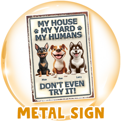 Metal Sign For Dog