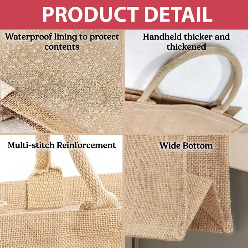 Doggy Stuff, Dog Park Bag - Personalized Jute Tote Bag, Gift for Dog Lover - JTB25UP