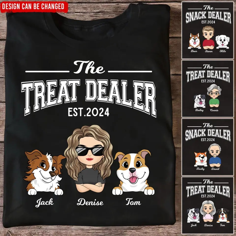 The Treat Dealer - Personalized T-Shirt, Gift For Pet Owner 