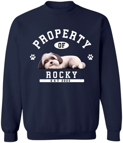 Custom Funny Dog Property - Personalized T-Shirt, Gift for Dog Owner, Dog Mom/Dog Dad Gift
