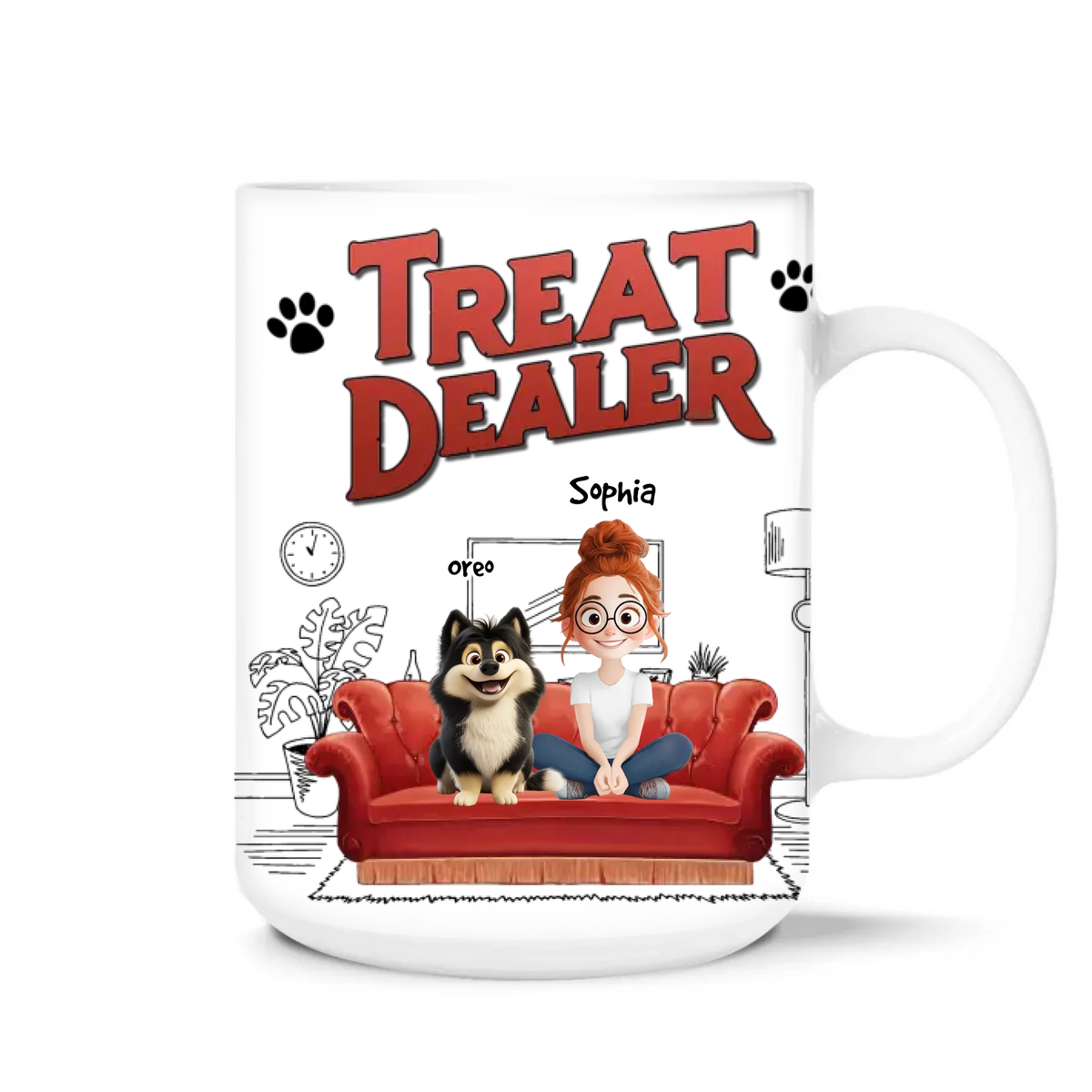 Treat Dealer Dog Parents - Personalized Mug, Gift For Dog Lovers, Dog Parents