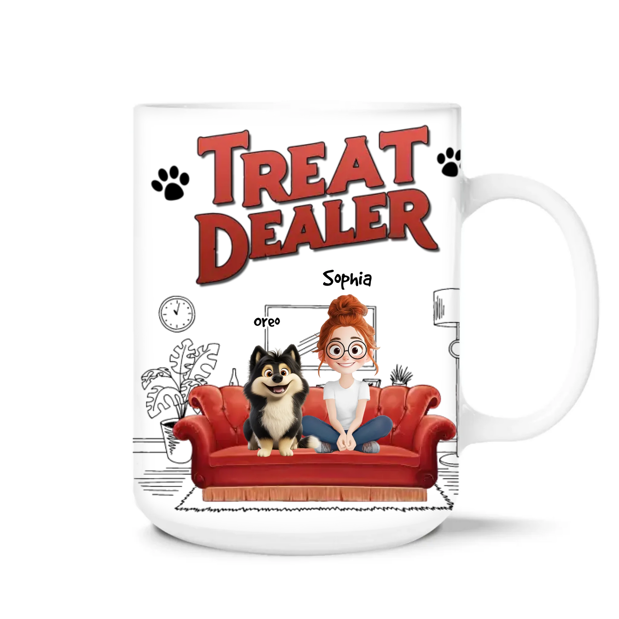 Treat Dealer Dog Parents - Personalized Mug, Gift For Dog Lovers, Dog Parents