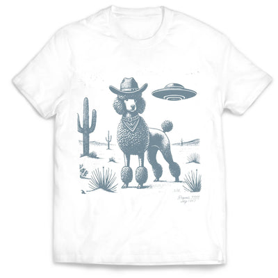 Dog Breed Vintage Shirt UFO Wester - Personalized T-Shirt, Gift For Dog Lovers
