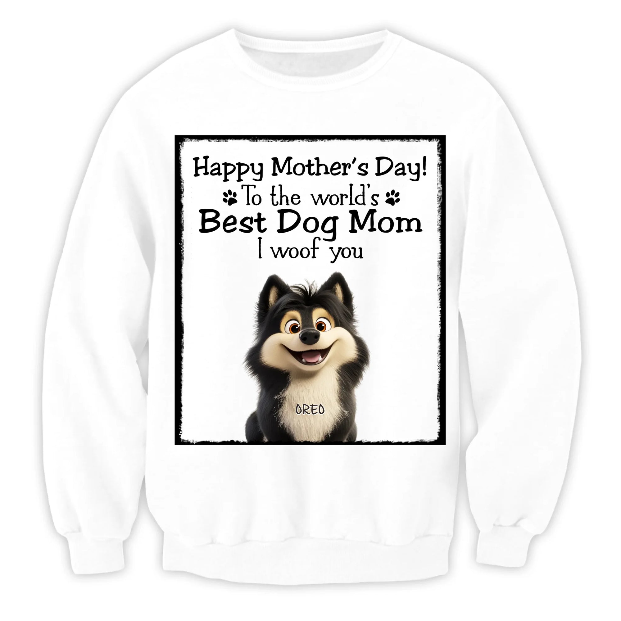 Happy Mother's Day To The Best Dog Mom - Personalized T-Shirt, Gift For Dog Lovers