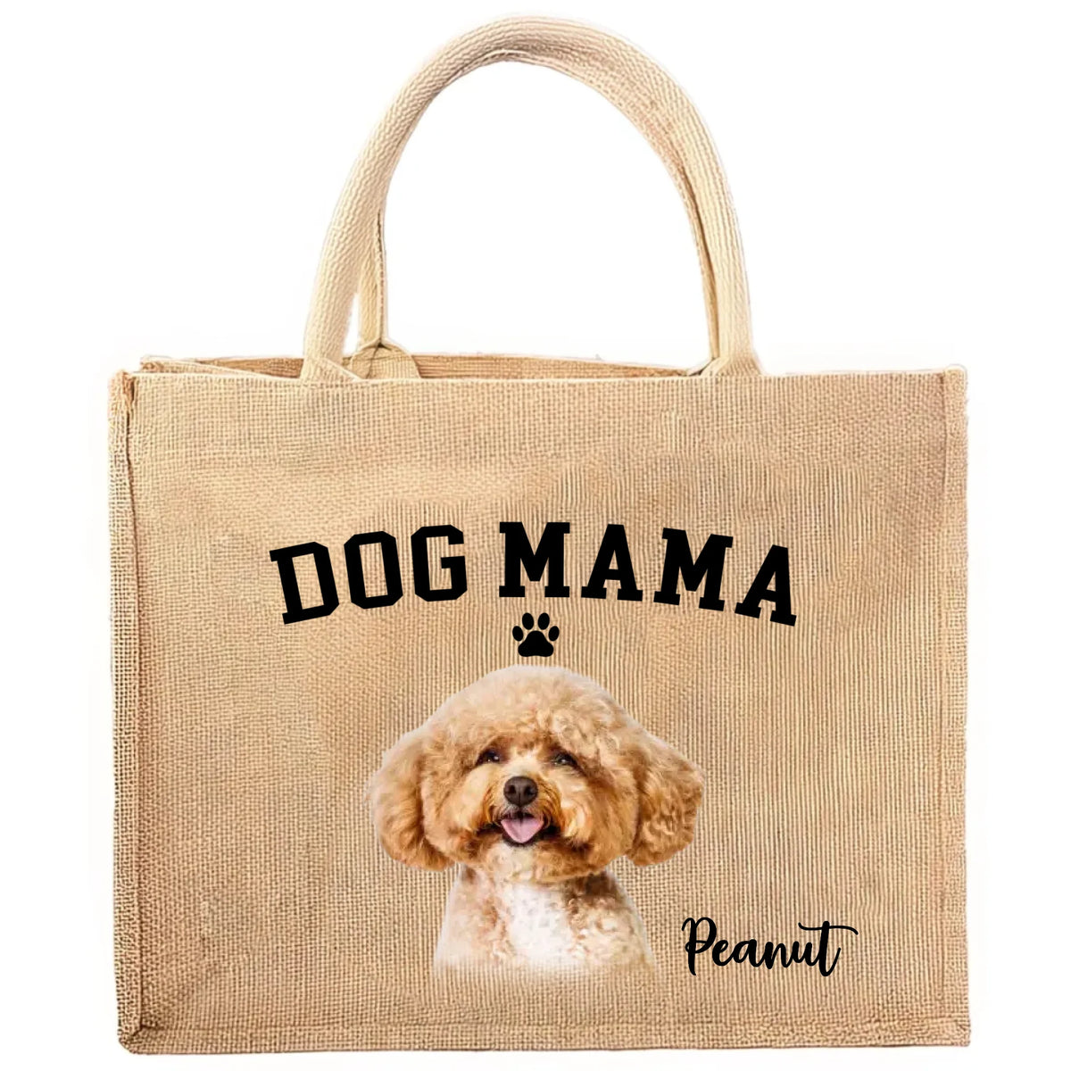 Custom Dog, Dog Mama - Personalized Tote Bag, Gift For Mom, Gift For Dog Lover