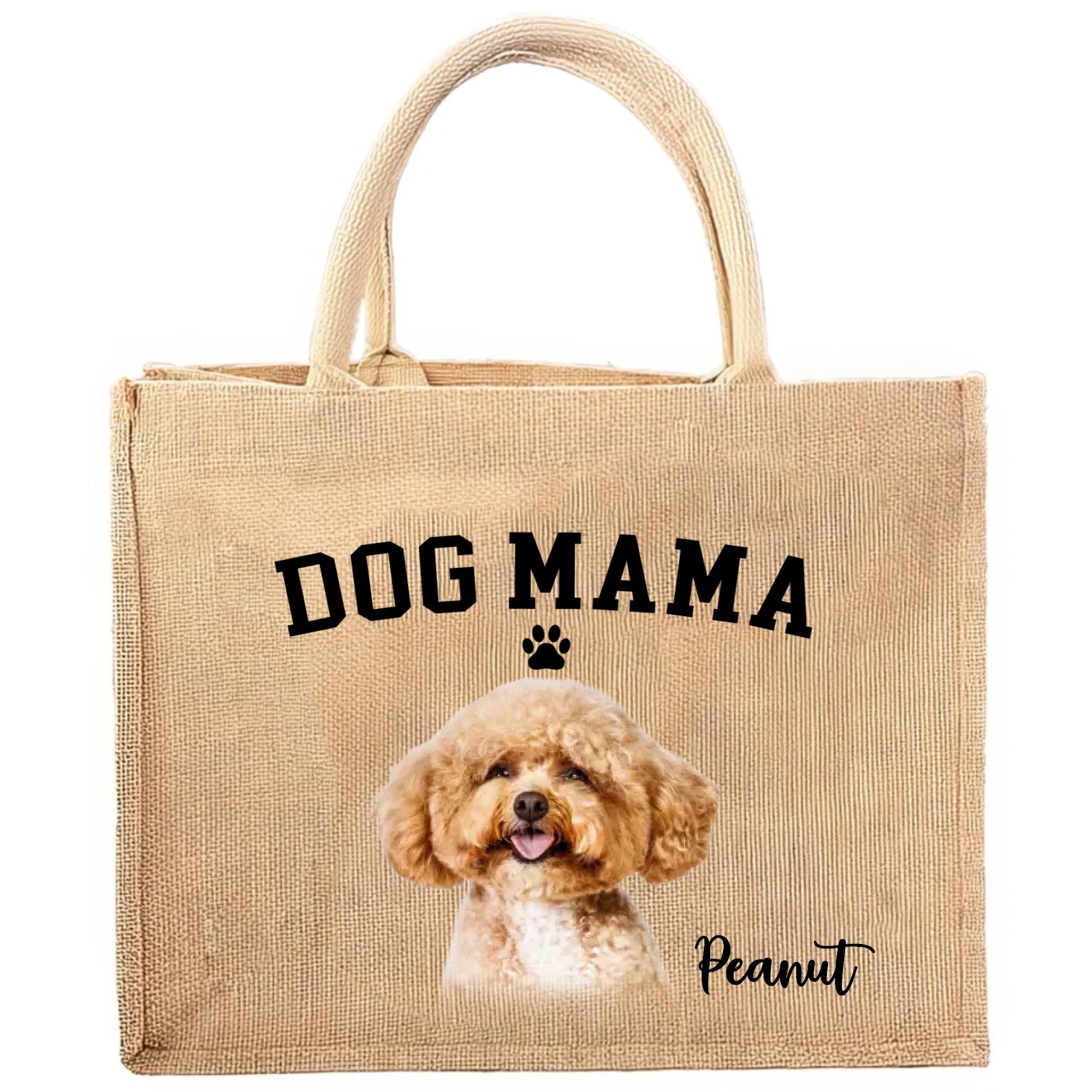 Custom Dog, Dog Mama - Personalized Tote Bag, Gift For Mom, Gift For Dog Lover