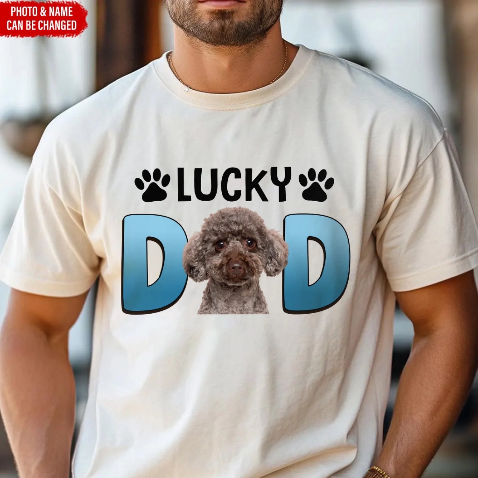 Dog Dad - Personalized T-Shirt, Gift For Pet Lovers, Dog Mom/Dog Dad/Cat Mom/Cat Dad Gift