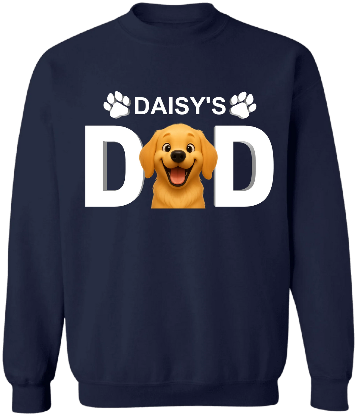 Dog Dad/Dog Mom - Personalized T-Shirt, Custom Dog Photo 3D Cartoon, Gift for Dog Lovers