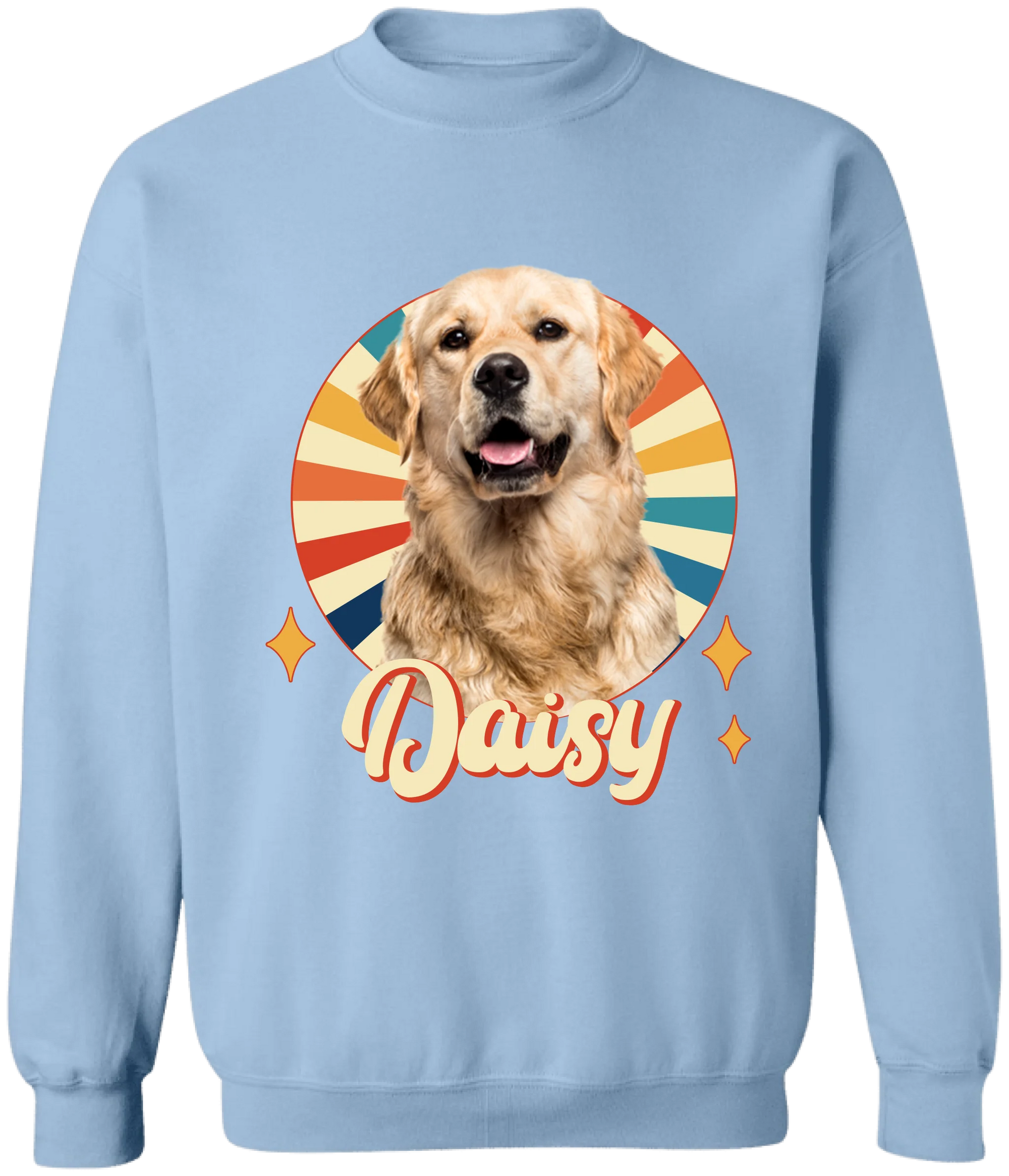 Retro Custom Pet Photo - Personalized T-Shirt, Gift for Dog/Cat Lovers, Pet Owner Gift