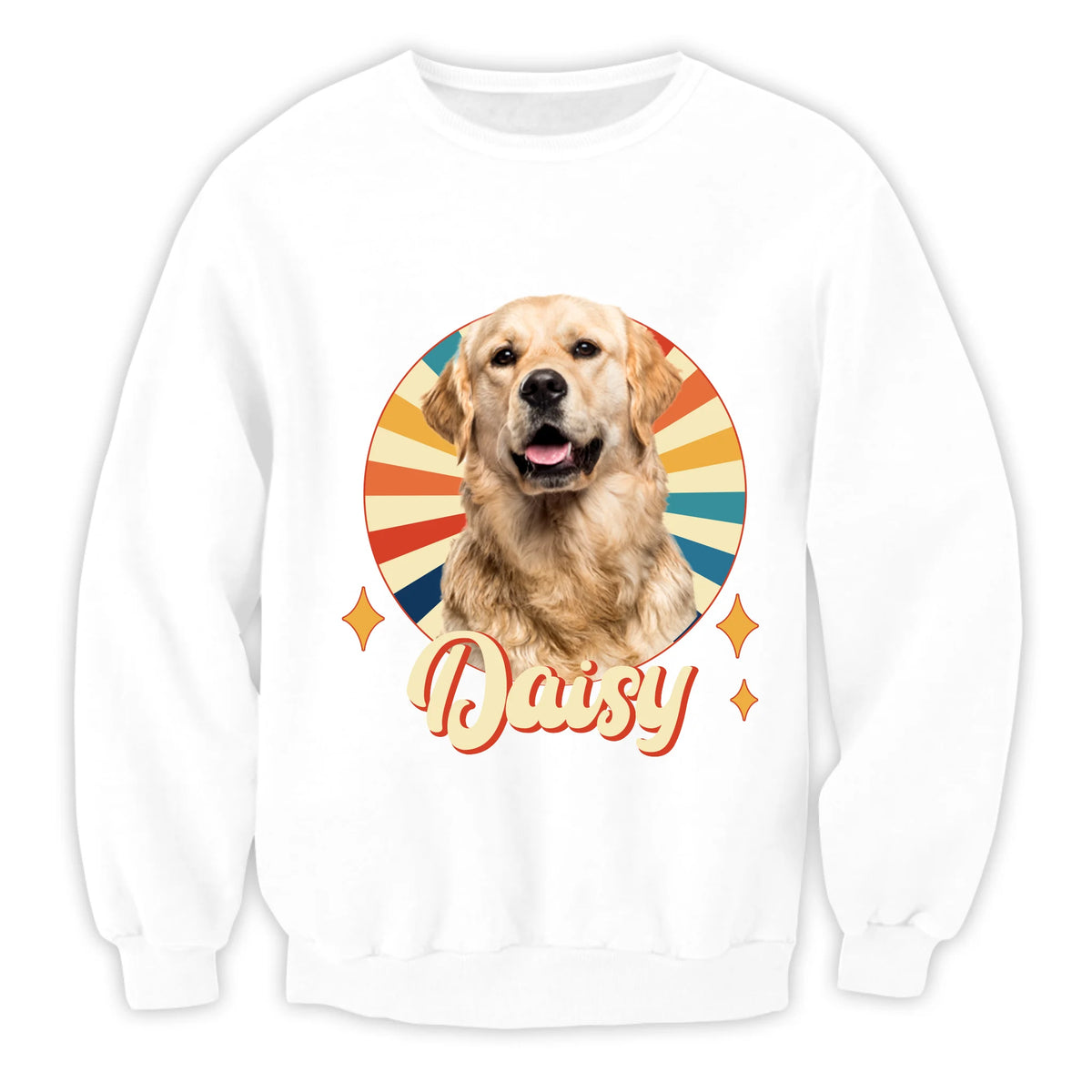 Retro Custom Pet Photo - Personalized T-Shirt, Gift for Dog/Cat Lovers, Pet Owner Gift