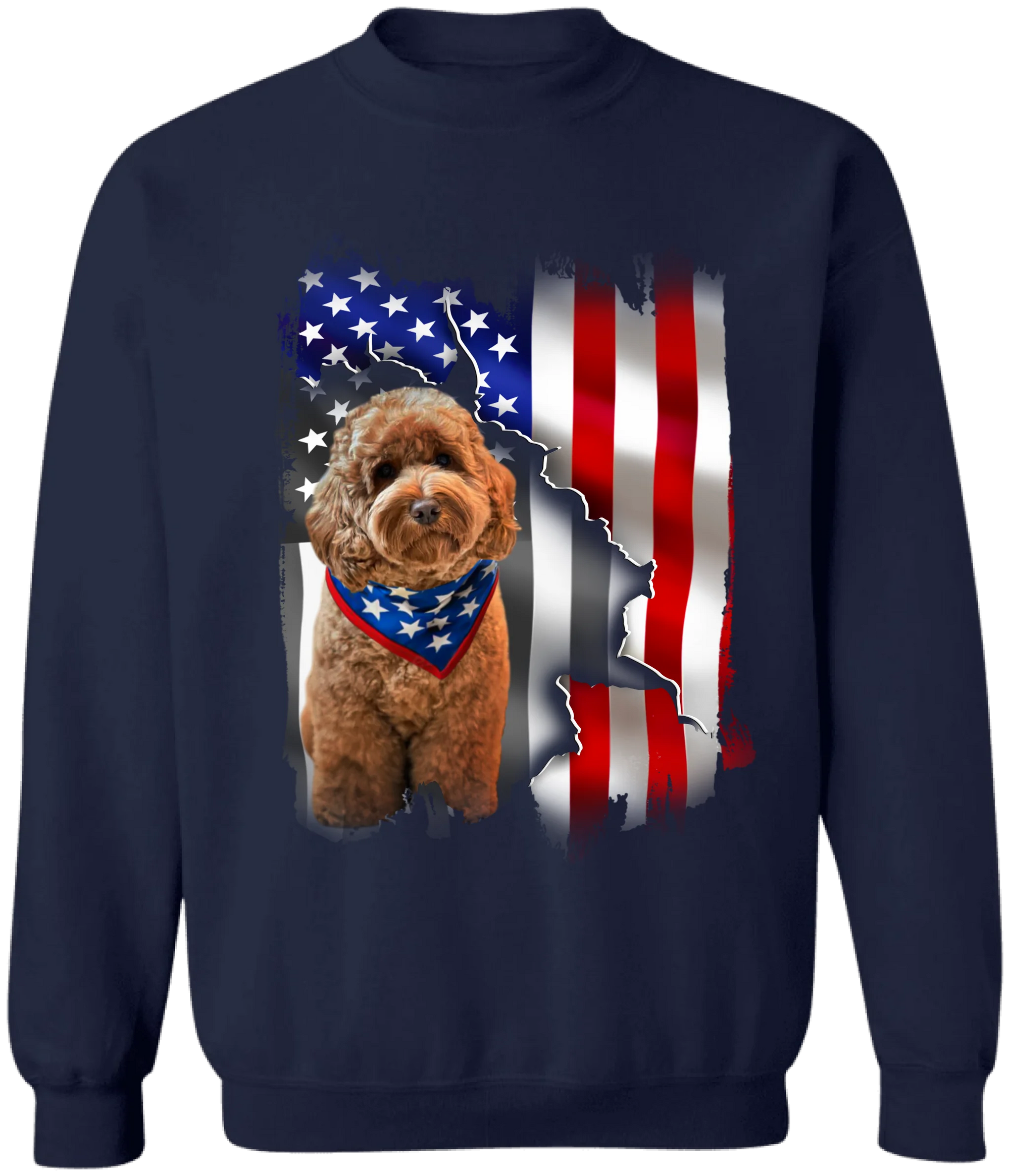 Independence Day Pet Flag - Personalized T-Shirt, 4th Of July Gift, Pet Flag T-Shirt