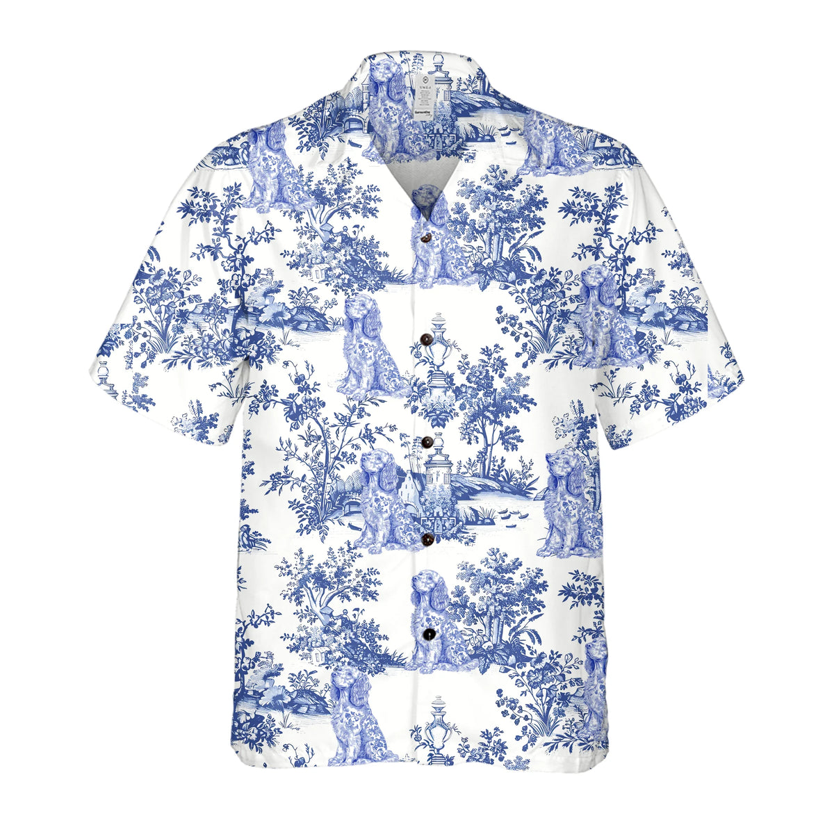 Dog Toile Fabri - Personalized Hawaiian Shirt, Gift For Dog Lover