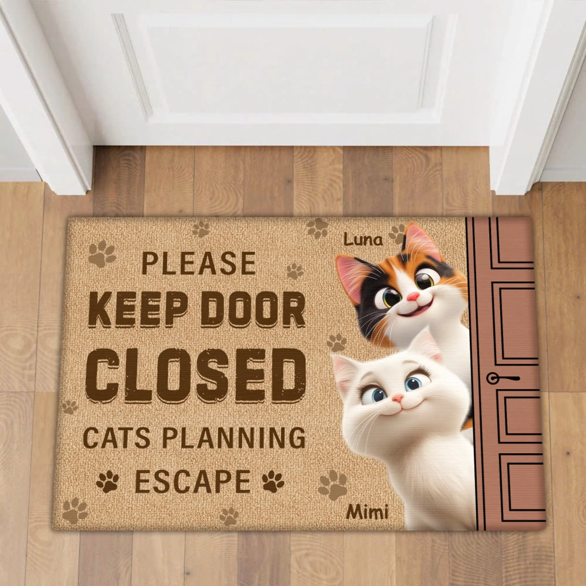 Please Keep Door Closed Cats Planning Escape mk 4