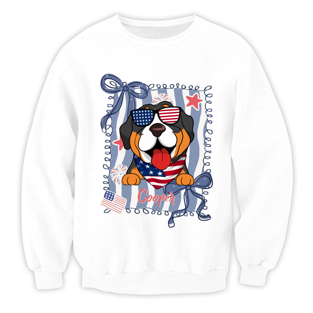 4th of July Custom Dog - Personalized T-shirt, Custom Gift for Dog Lover, Independence Day Gift