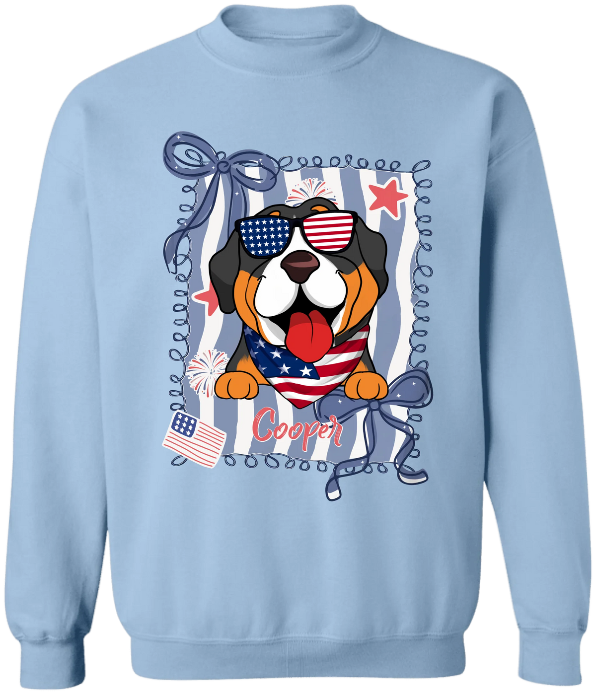 4th of July Custom Dog - Personalized T-shirt, Custom Gift for Dog Lover, Independence Day Gift