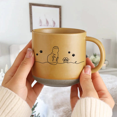 Custom Gift For Cat Lover, Cat Line Art mk 6