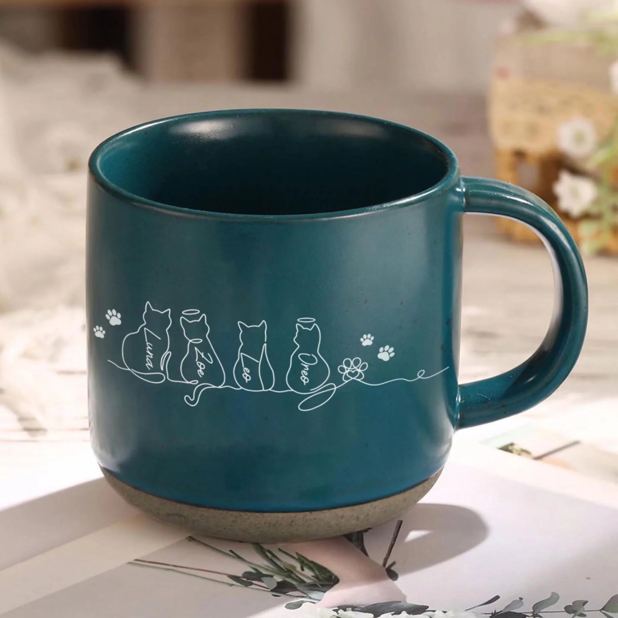 Custom Gift For Cat Lover, Cat Line Art mk 4