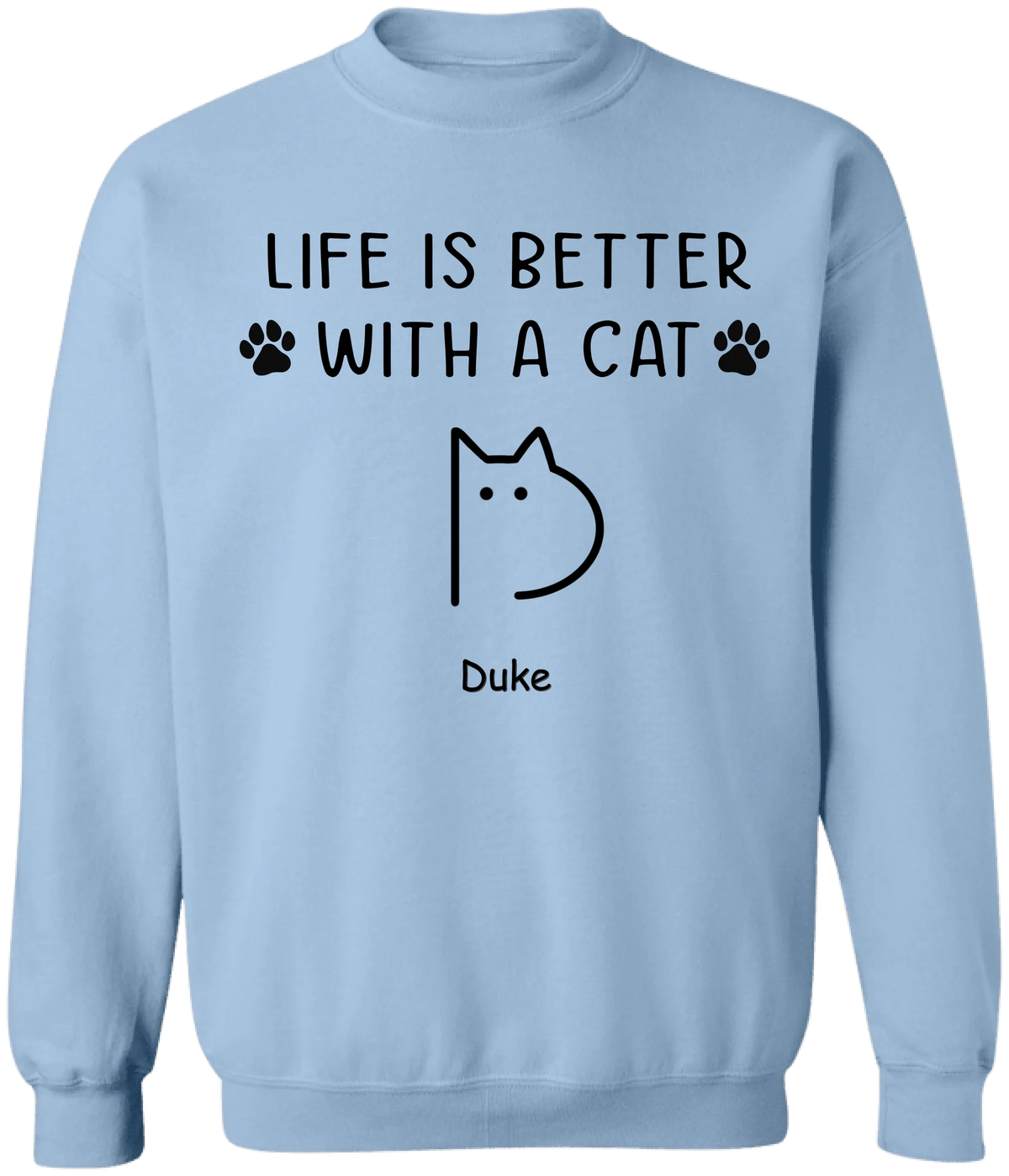 Life Is Better With Cats - Personalized T-Shirt, Gift For Cat Lovers, Cat Mom, Cat Lady