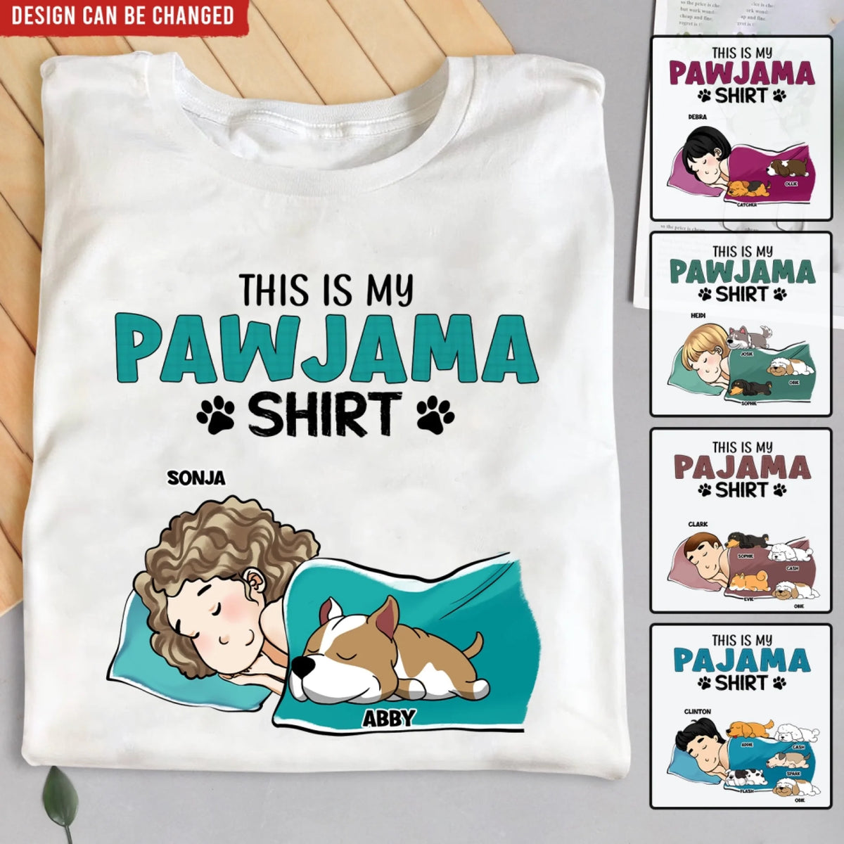 This Is My Pawjama Shirt - Personalized T-Shirt, Dog Lover Shirt, Gift For Pet Owner