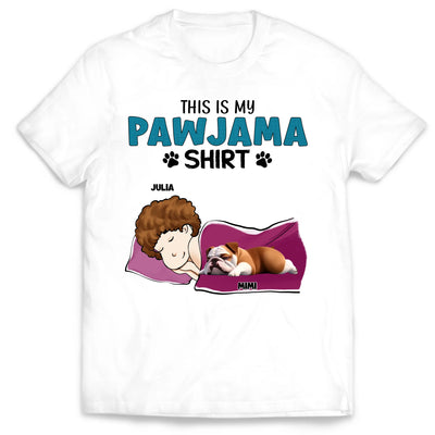 This Is My Pawjama Shirt - Personalized T-Shirt, Dog Lover Shirt, Gift For Pet Owner